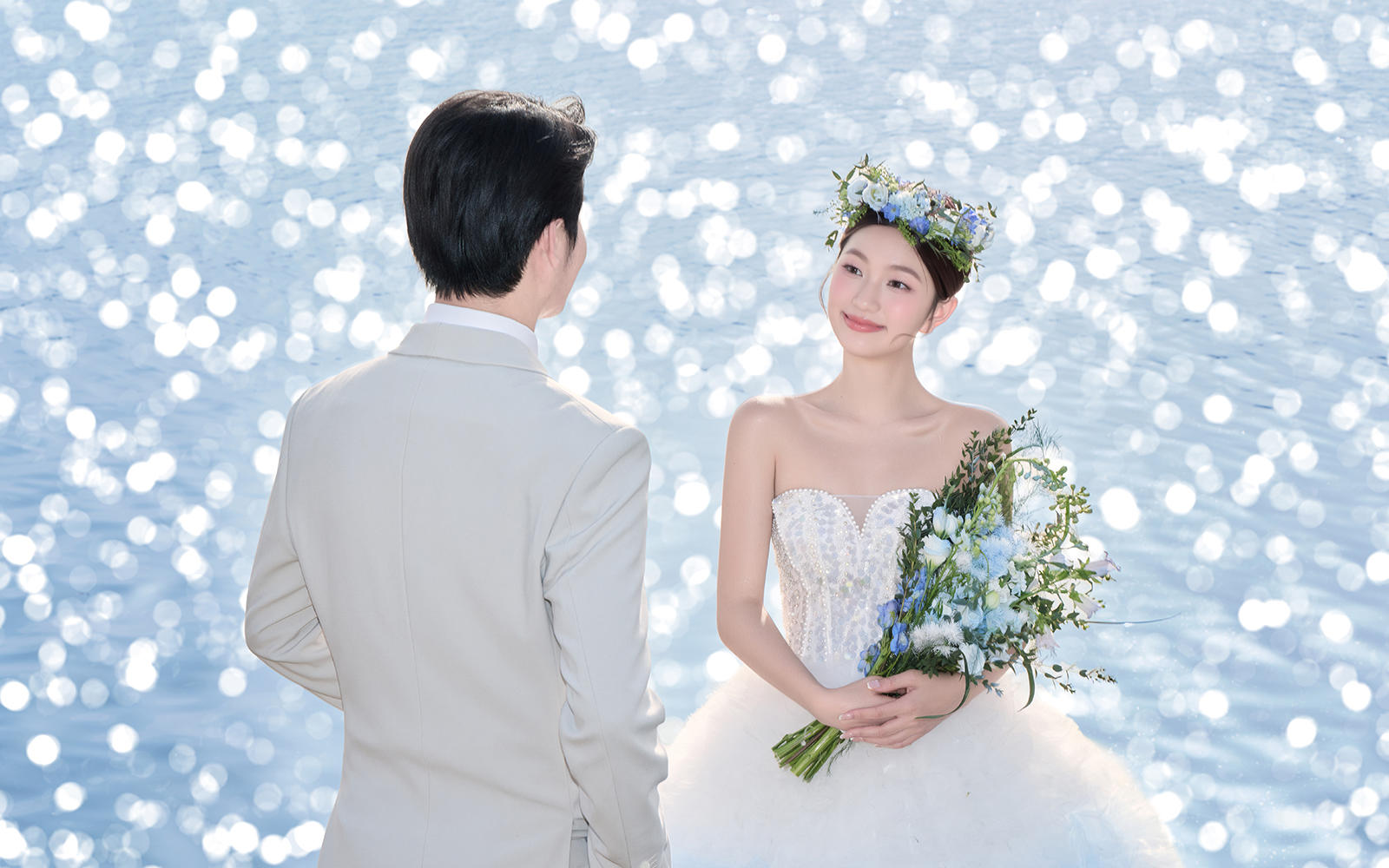 外景 l 湖边的婚纱照真的太美了！
