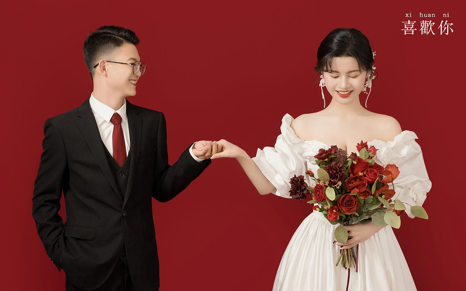 我也不想心动啊 可它是复古喜嫁婚纱照哎