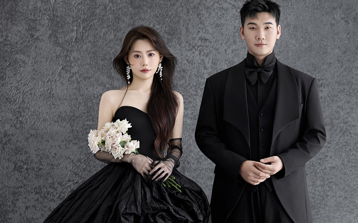 小眾之選?心心念念的黑紗婚紗照等到了