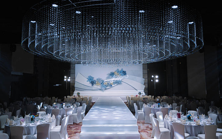 蓝色简约水晶｜臻尚wedding