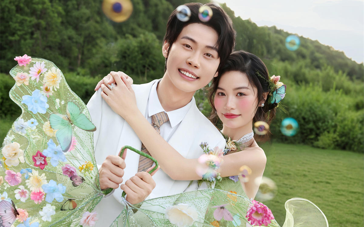 【D视觉摄影】爱神降临，童话照进绿意满满的婚纱照