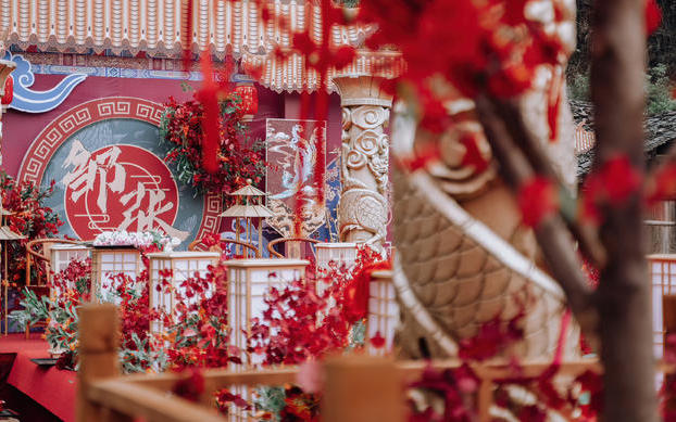 红墙金瓦｜解锁山农村的国风婚礼大片