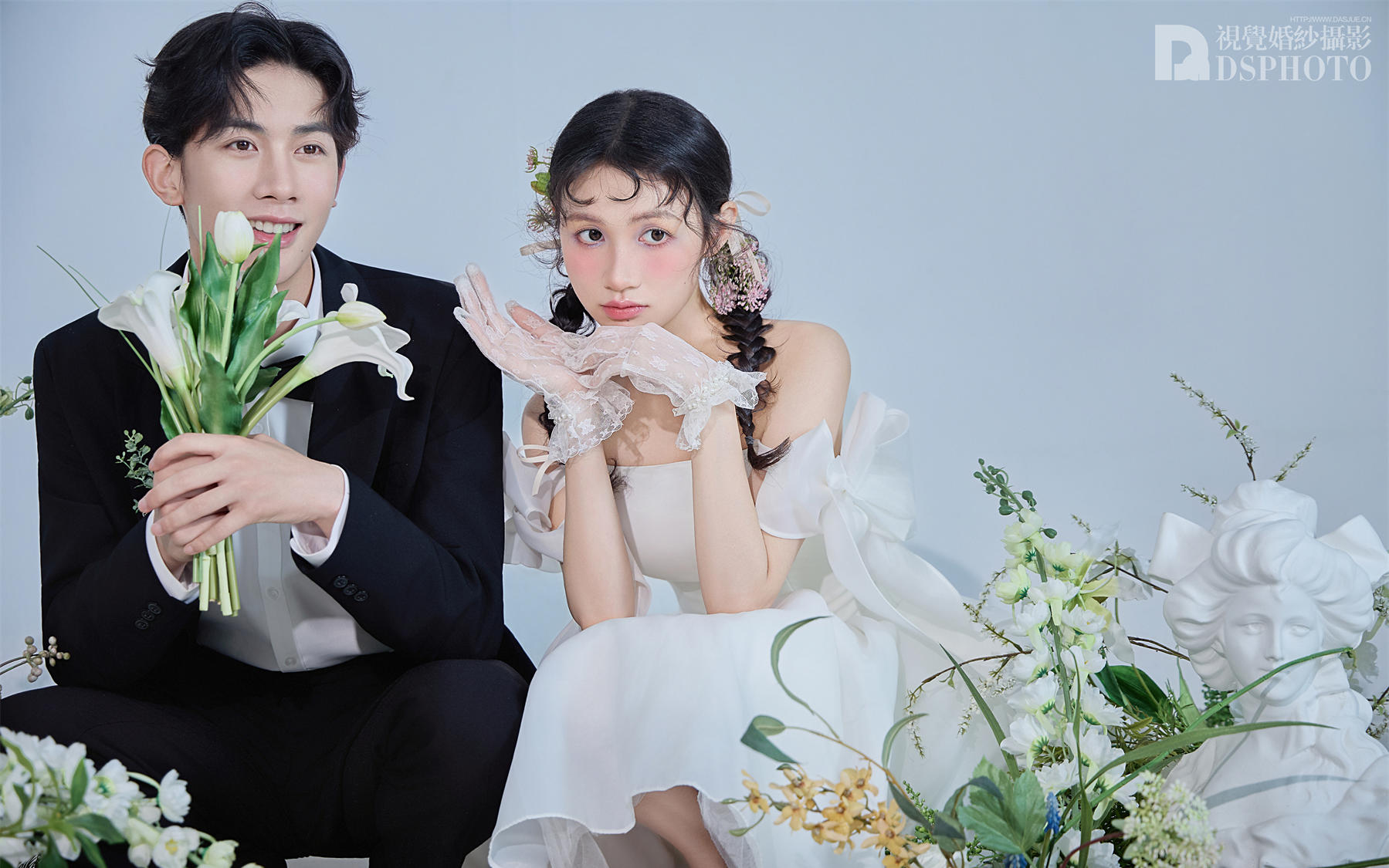 00后疯狂心动❗✨光影小清新婚纱照甜度超标啦🌸