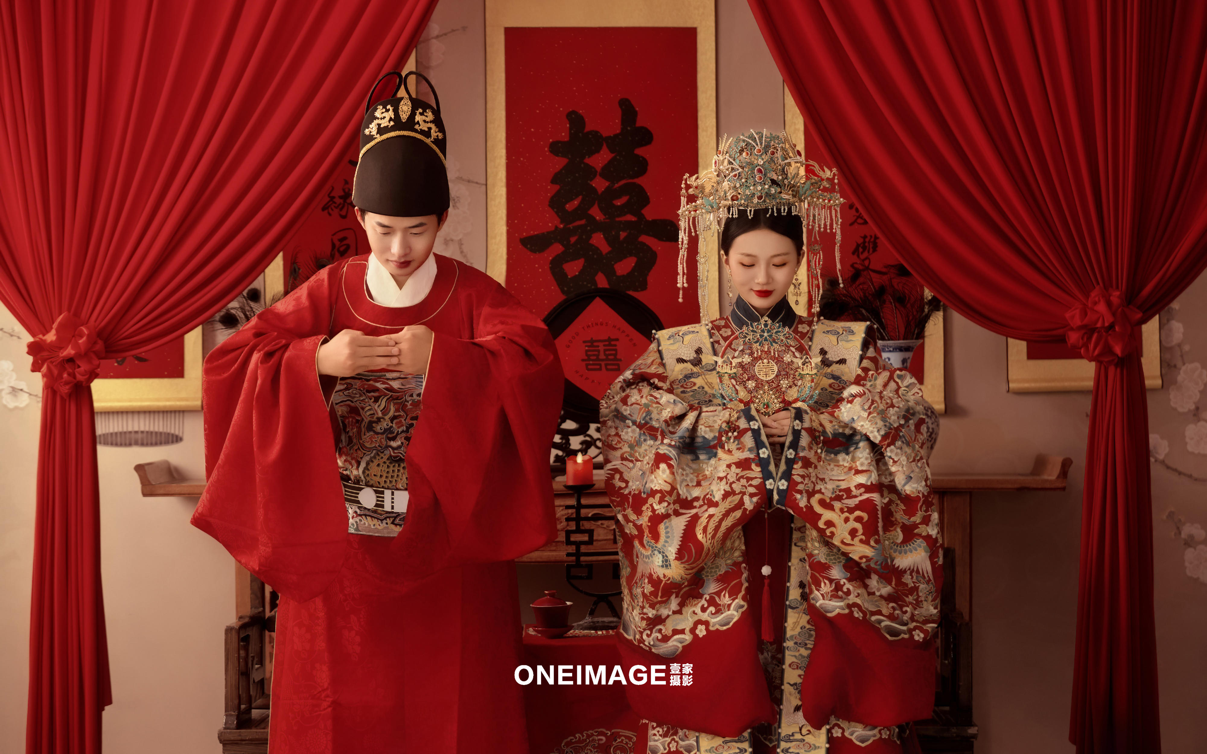 【壹家摄影】把中式婚礼的庄重与浪漫焊死
