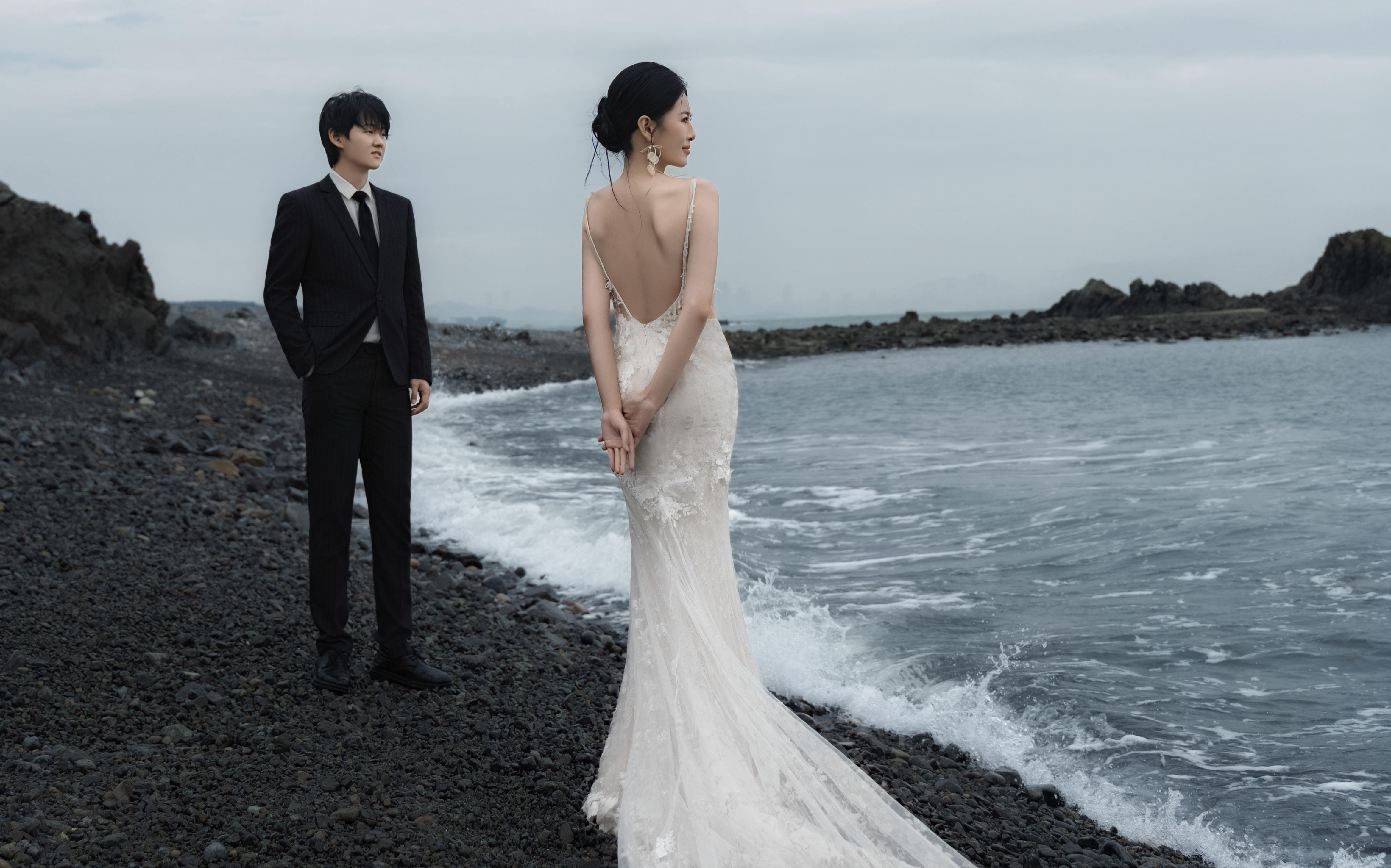 于明月夫妇/黄岛海边