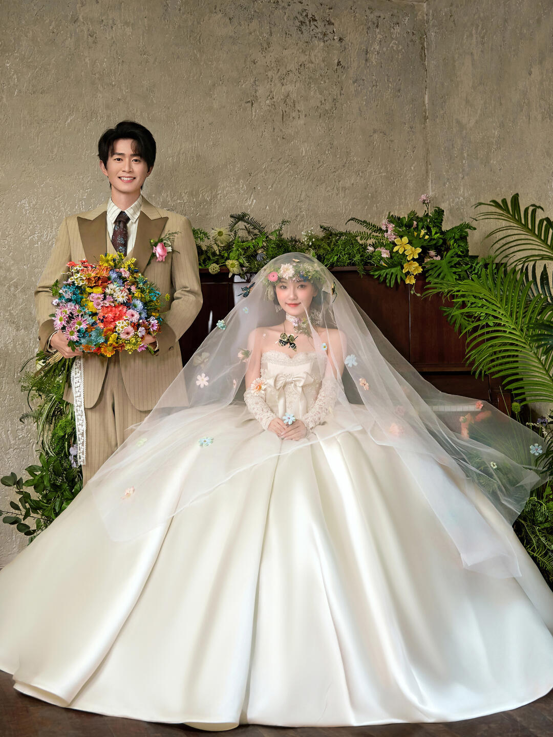 超韩式室内婚纱照  