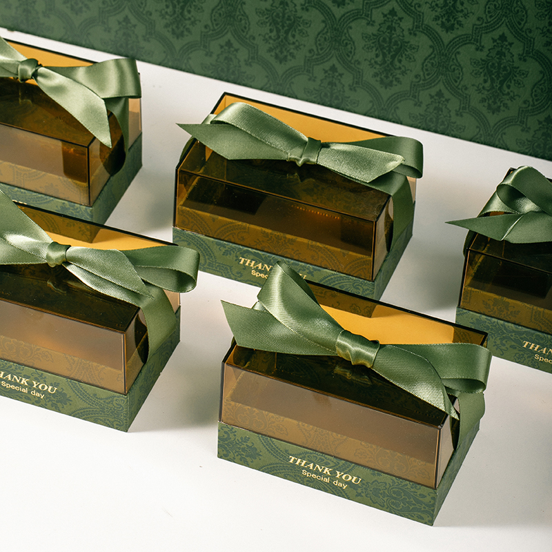 轻奢亚克力盒绿色14*9*8.5cm