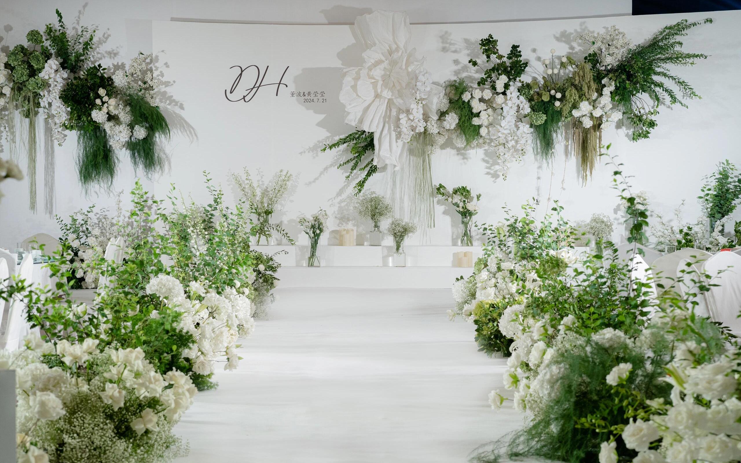 MEMO美慕|韓式簡約白綠系婚禮