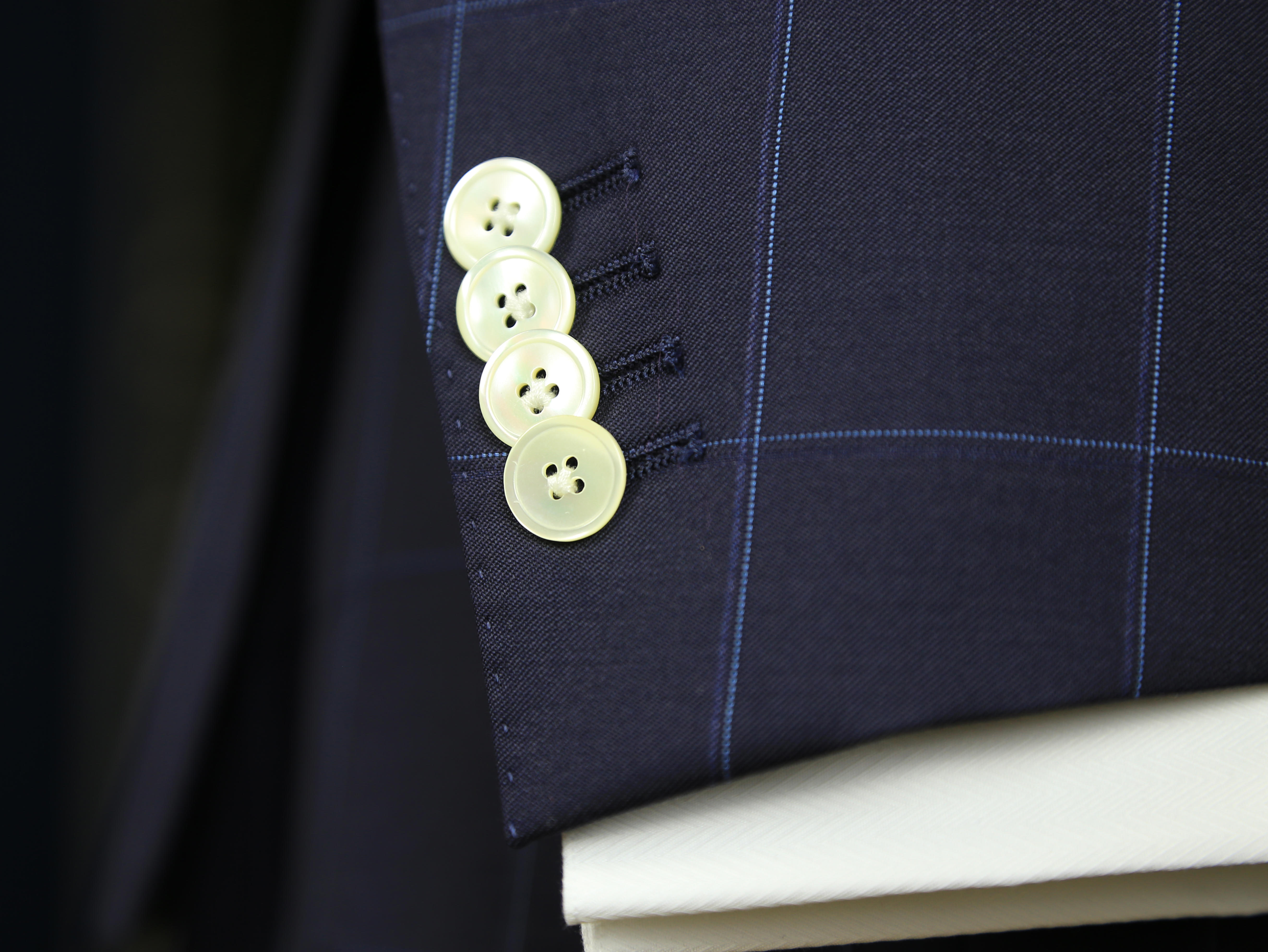 【风尚系列】绅士经典藏蓝窗格套西