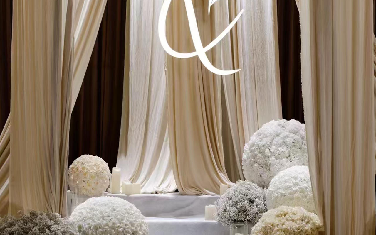 韩式婚礼｜超有氛围感的美拉德布幔婚礼