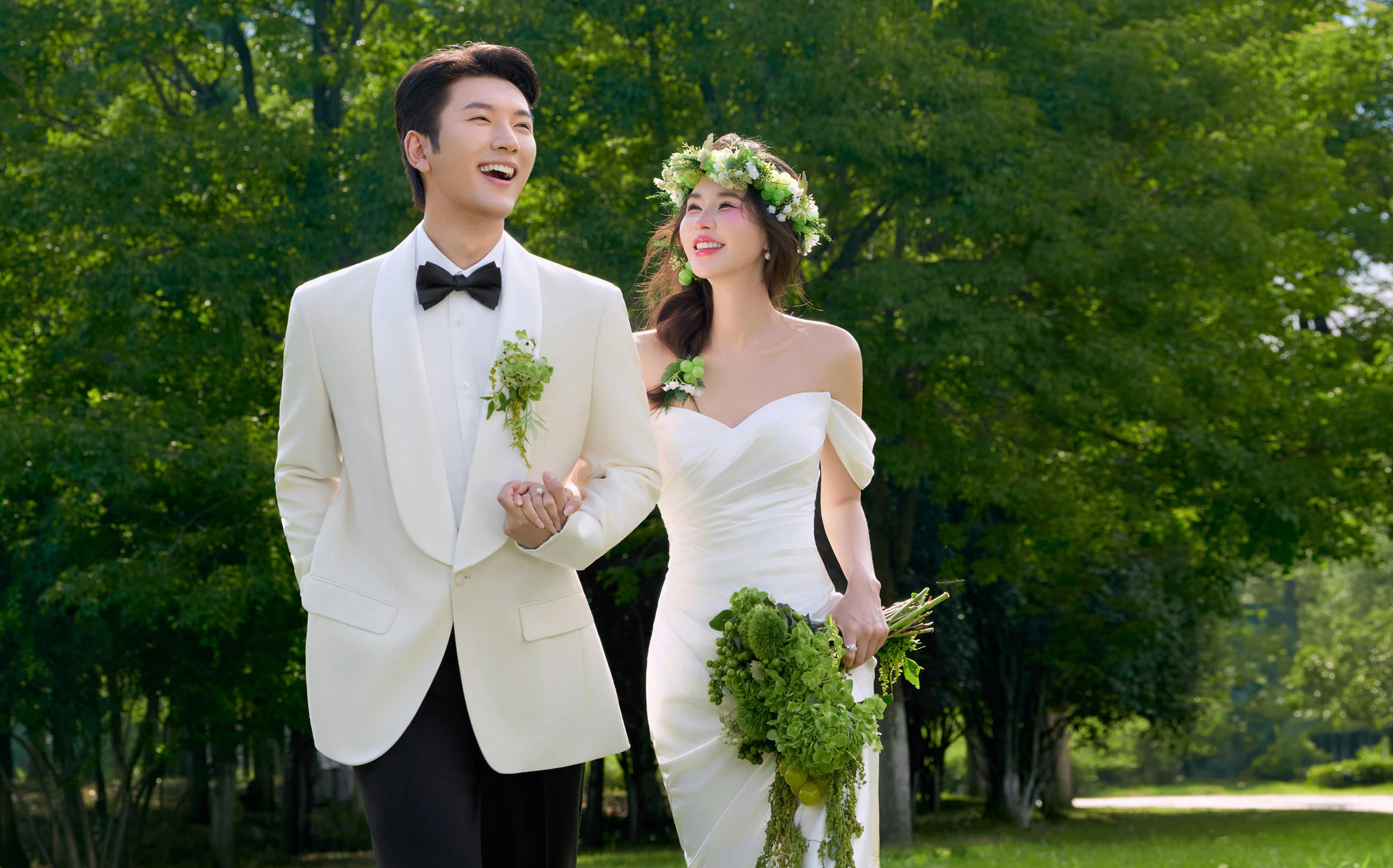 森系花环婚照｜定格鲜活治愈的心动时刻