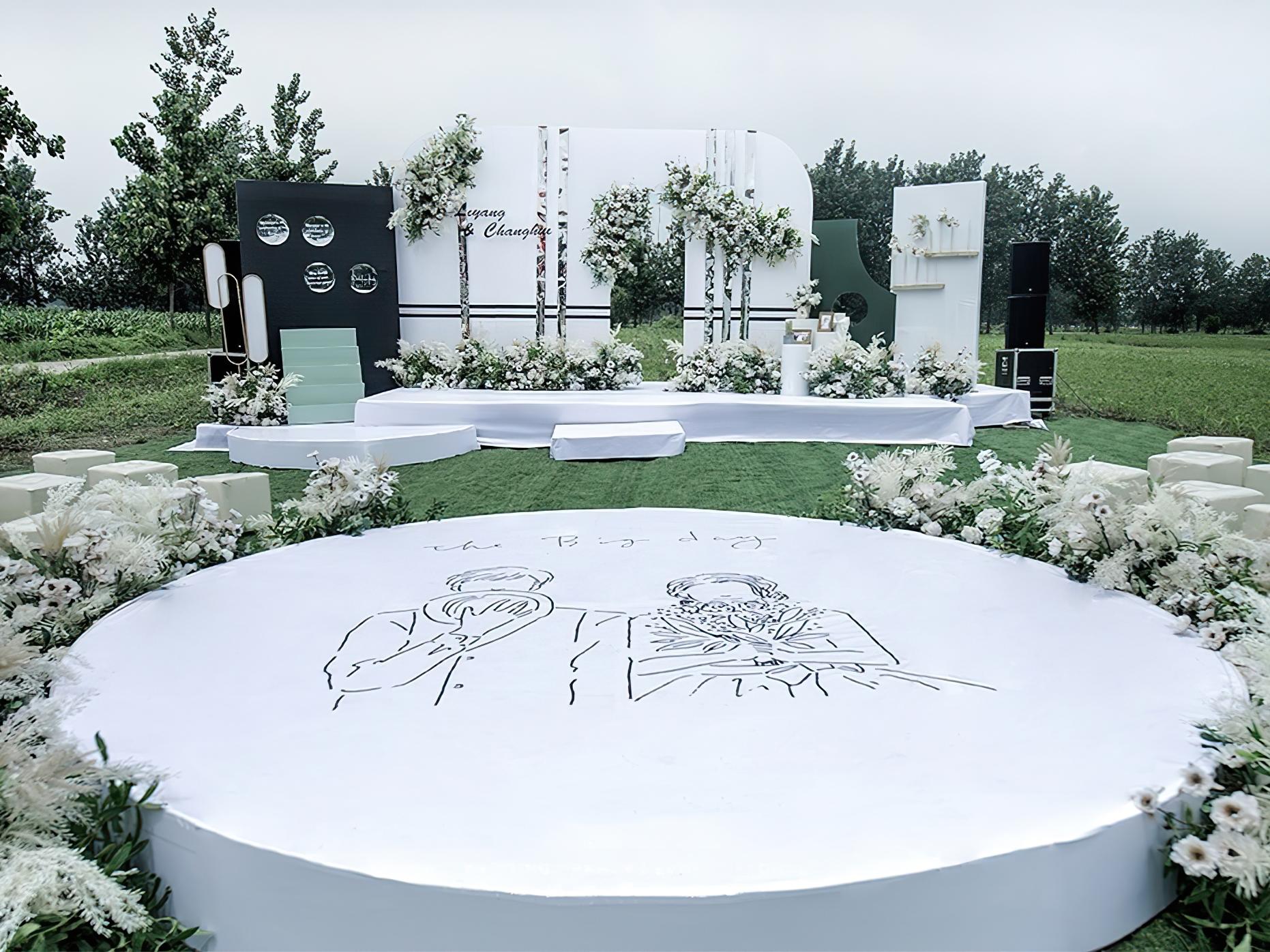 50-80人小型婚礼 静谧花园草坪婚礼送首席四大