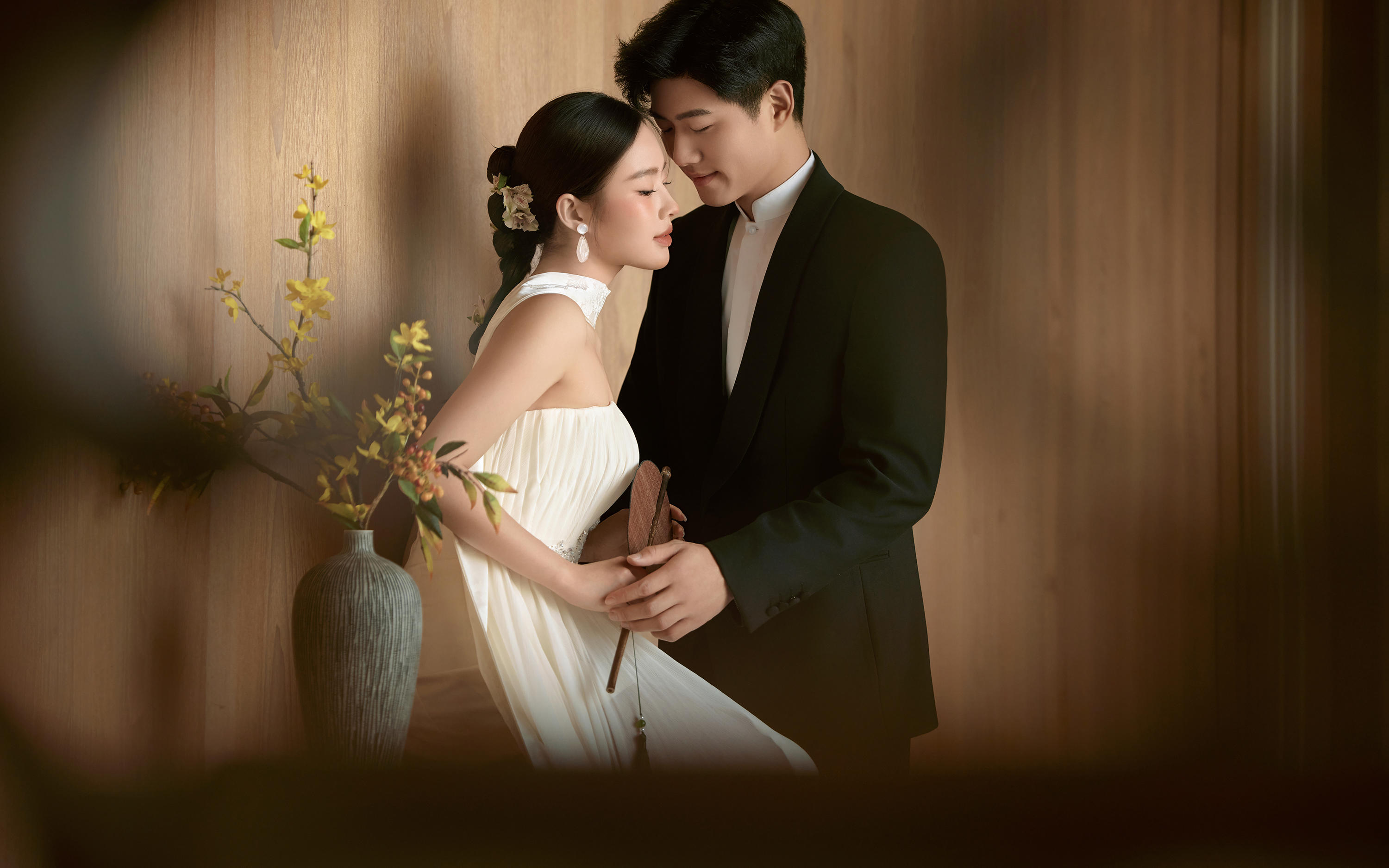 镌刻东方雅静，室内新中式婚纱照