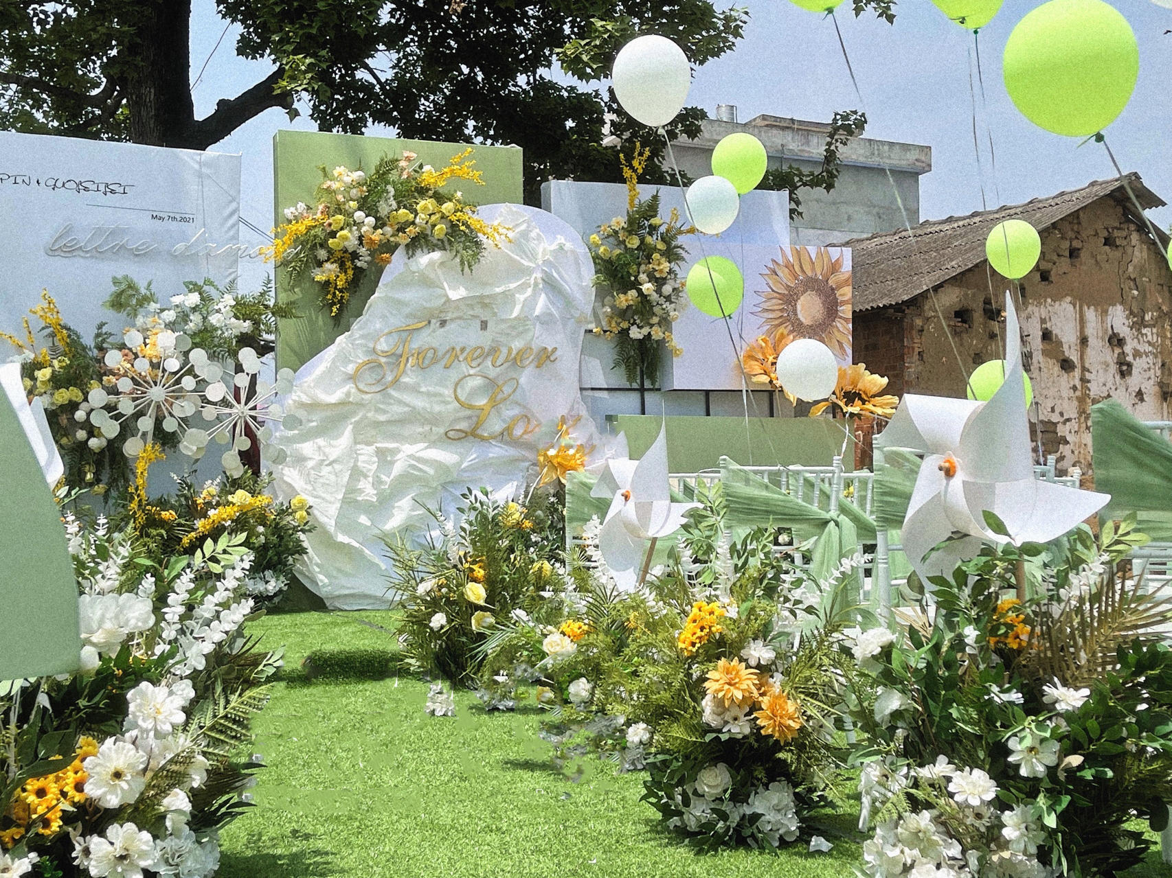 概念婚礼庭院系列牛油果婚礼