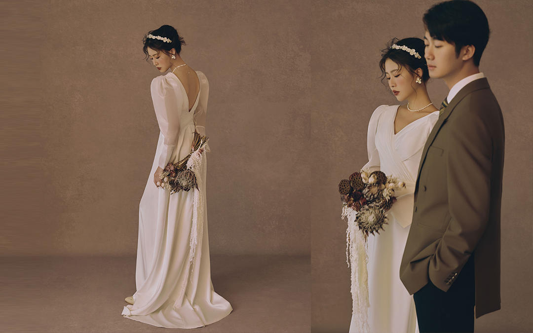 不喜欢跟风就拍一组复古油画风婚纱照,唯美优雅！