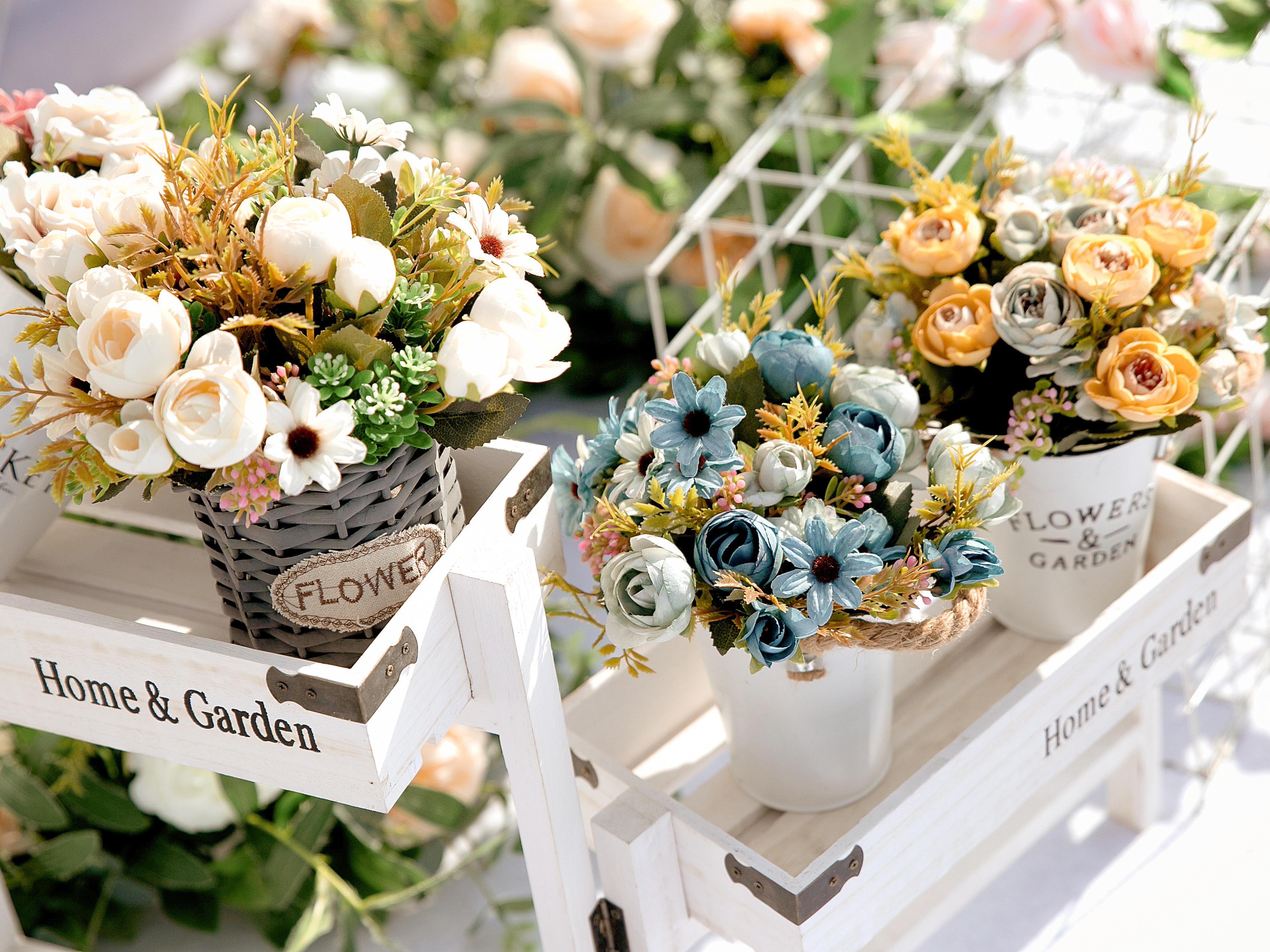 户外草坪简约欧式清新风格个性定制婚礼