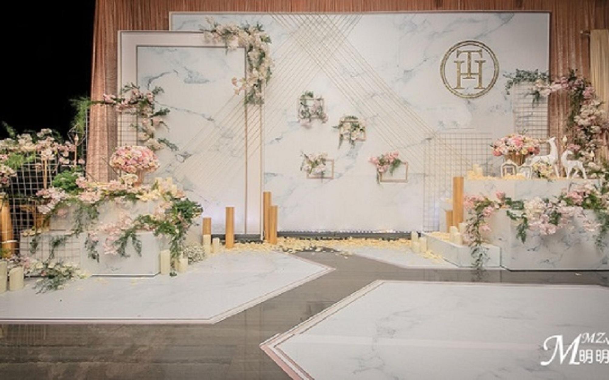 婚庆公司明明仔婚礼策划--白色理石婚礼