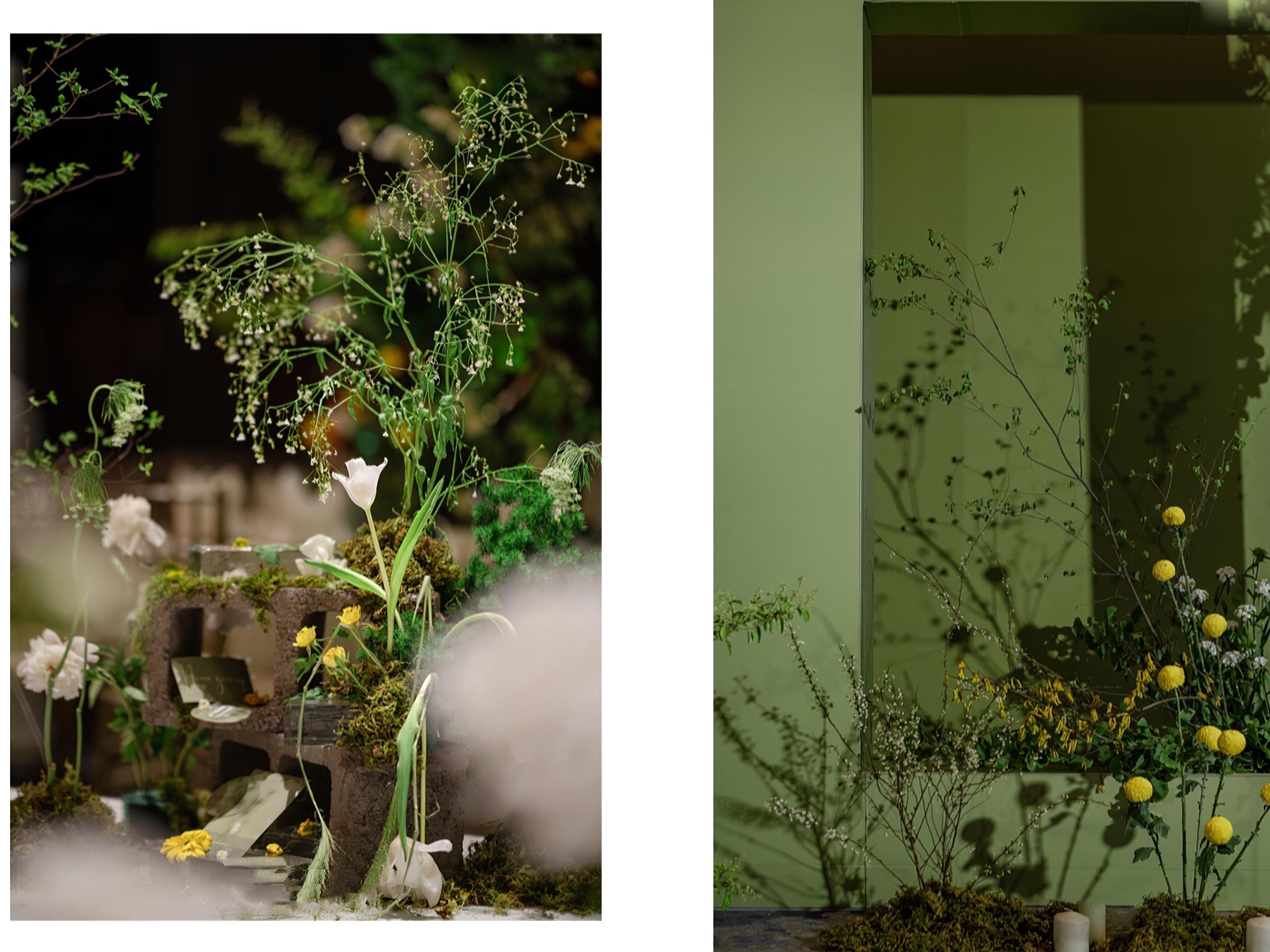 【屿霖婚策】绿色系全鲜花简约风婚礼