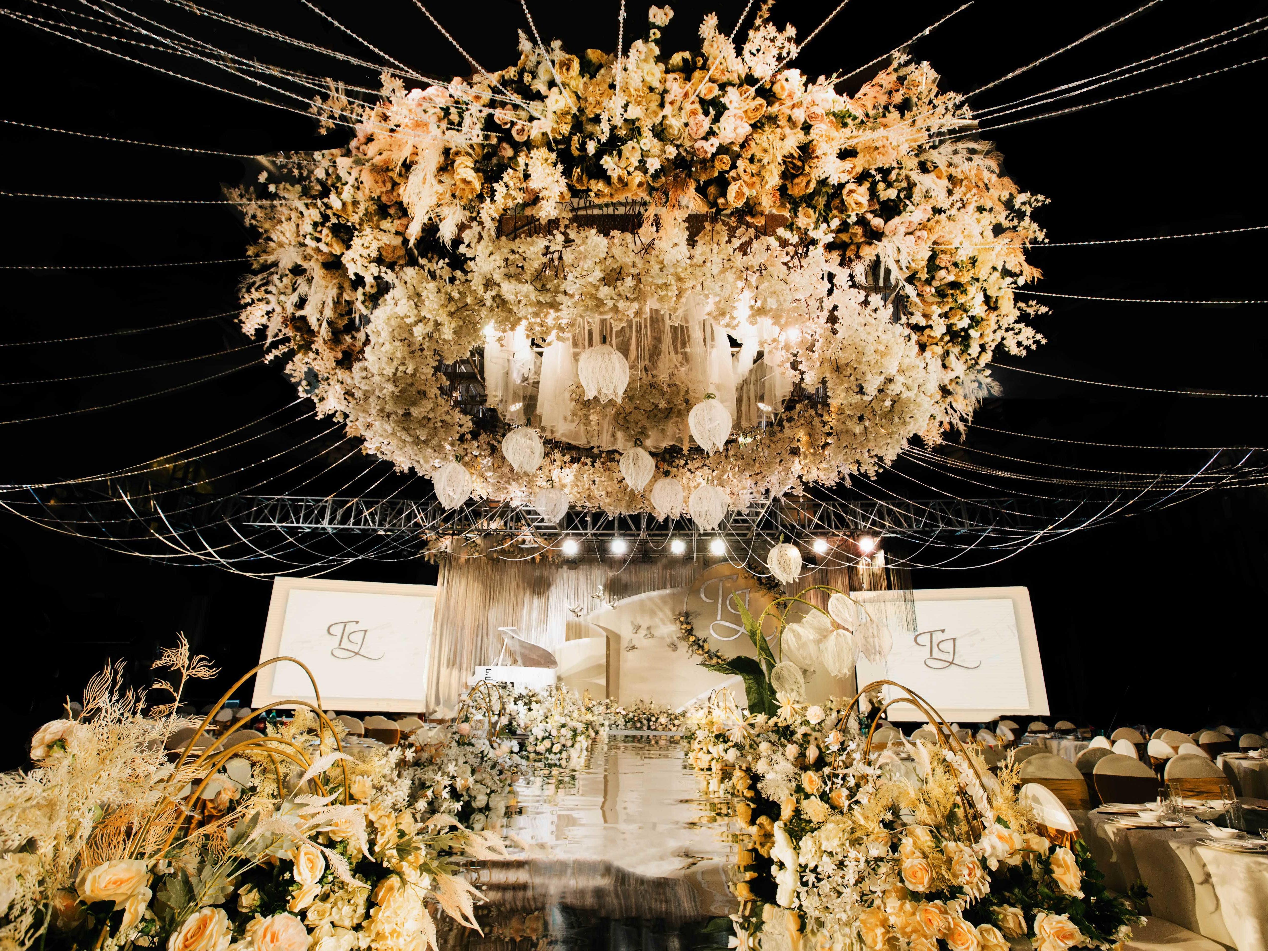 【Design木朵】全套灯光轻奢大气唯美香槟色