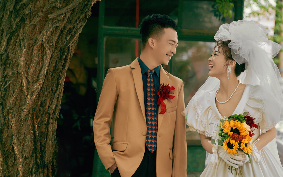 复古港风婚纱照~从老电影里截出来画面