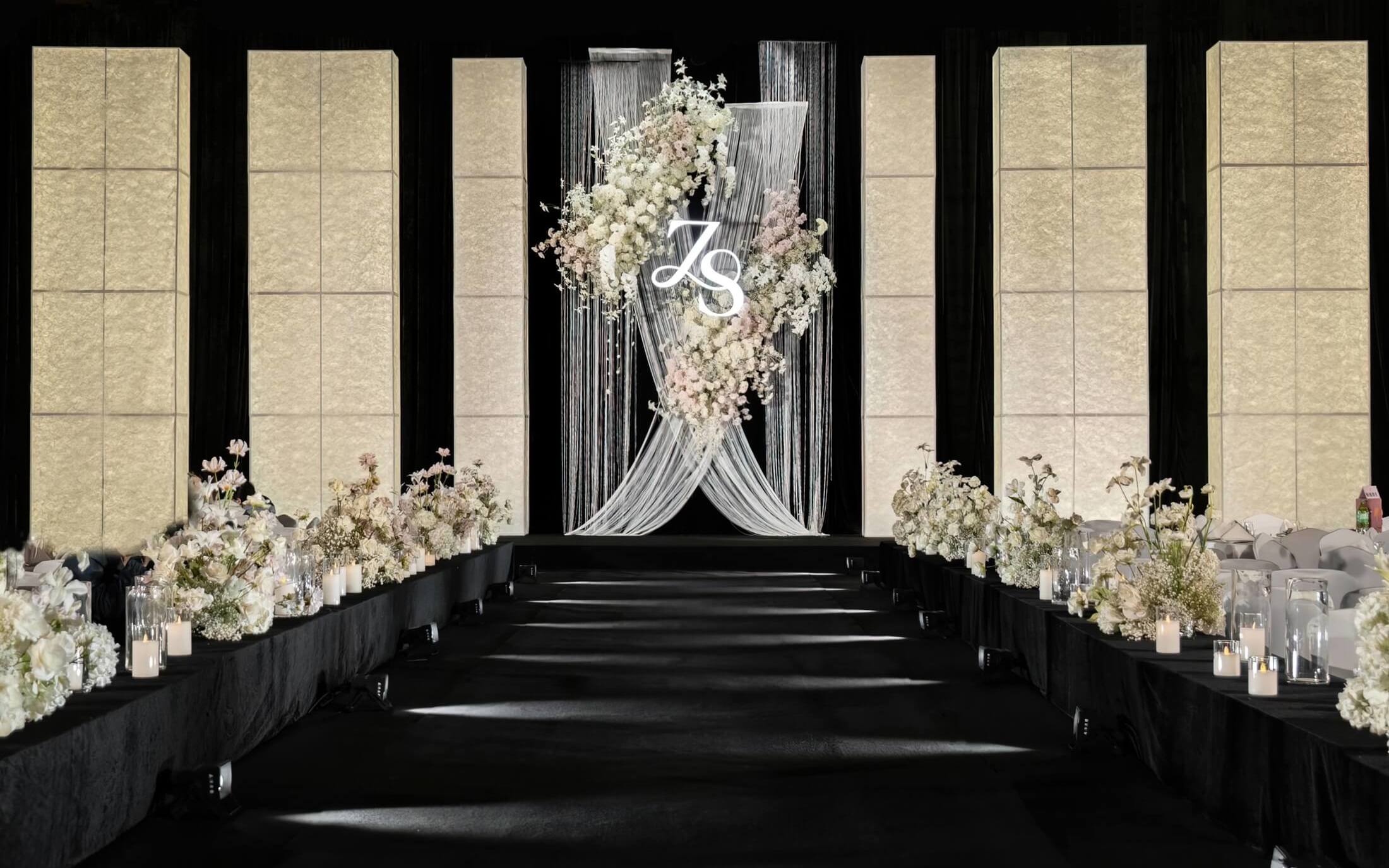 【礼行纪婚礼】杜邦纸灯箱韩式线帘婚礼