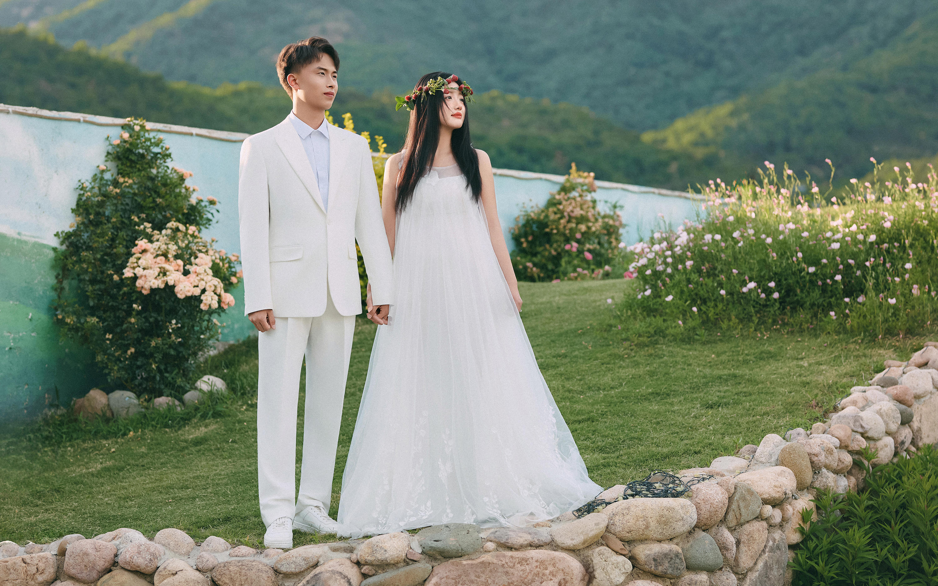 客片.太爱这组少女感爆棚的甜妹森系婚纱照 