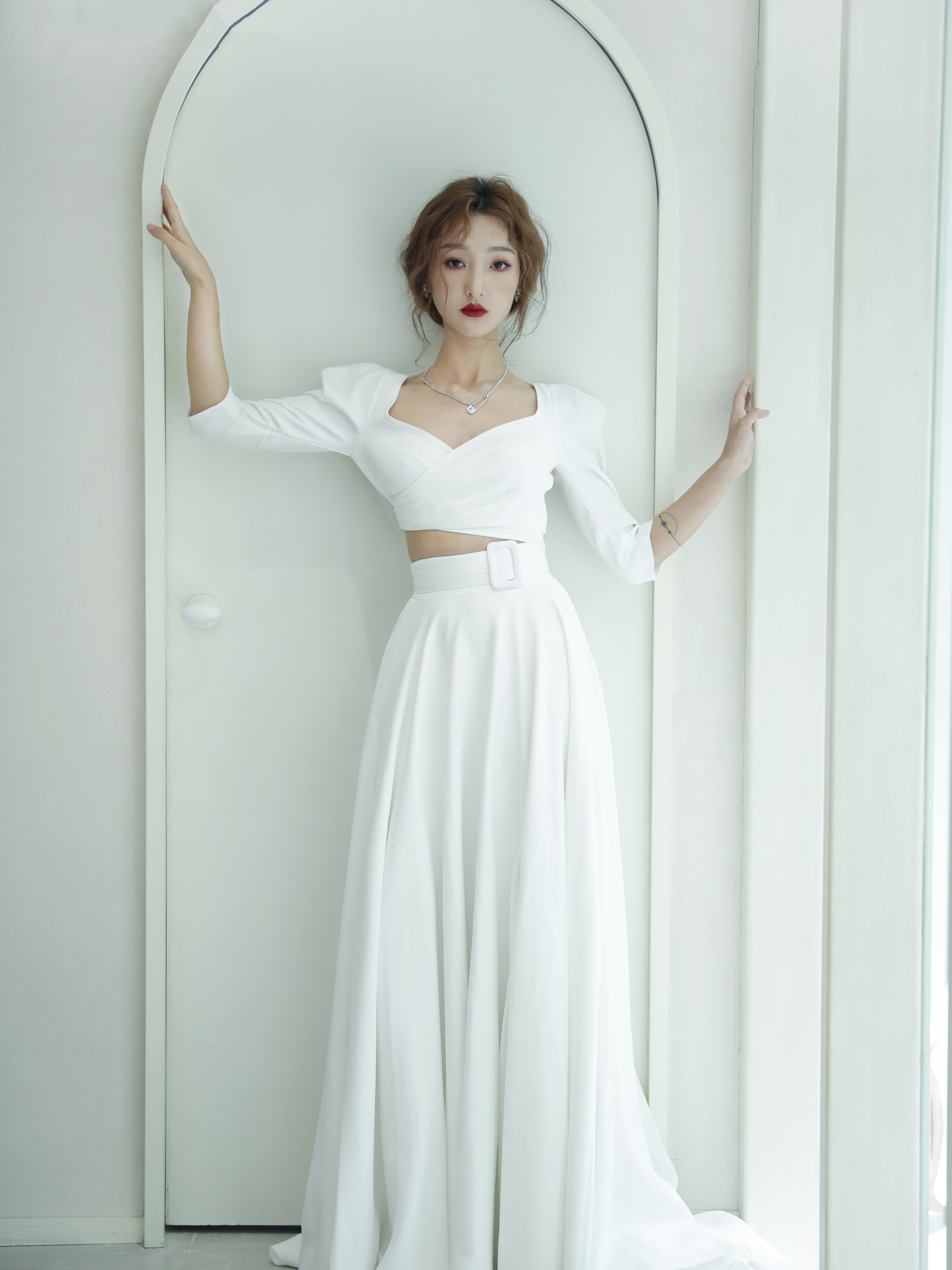 米特婚纱 极简轻锻纱系列  简约必备