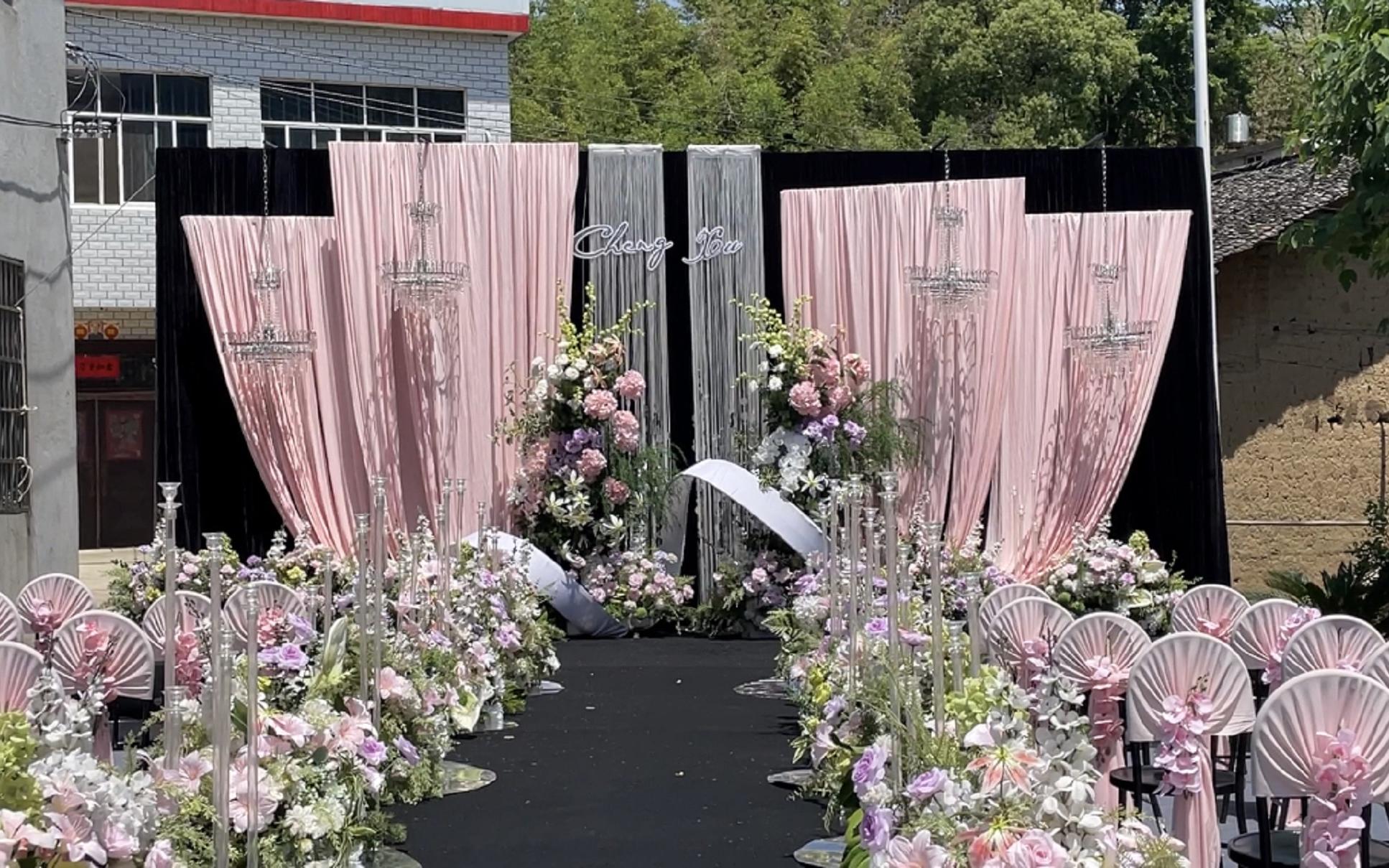 浠水丁司档粉色小清新婚礼