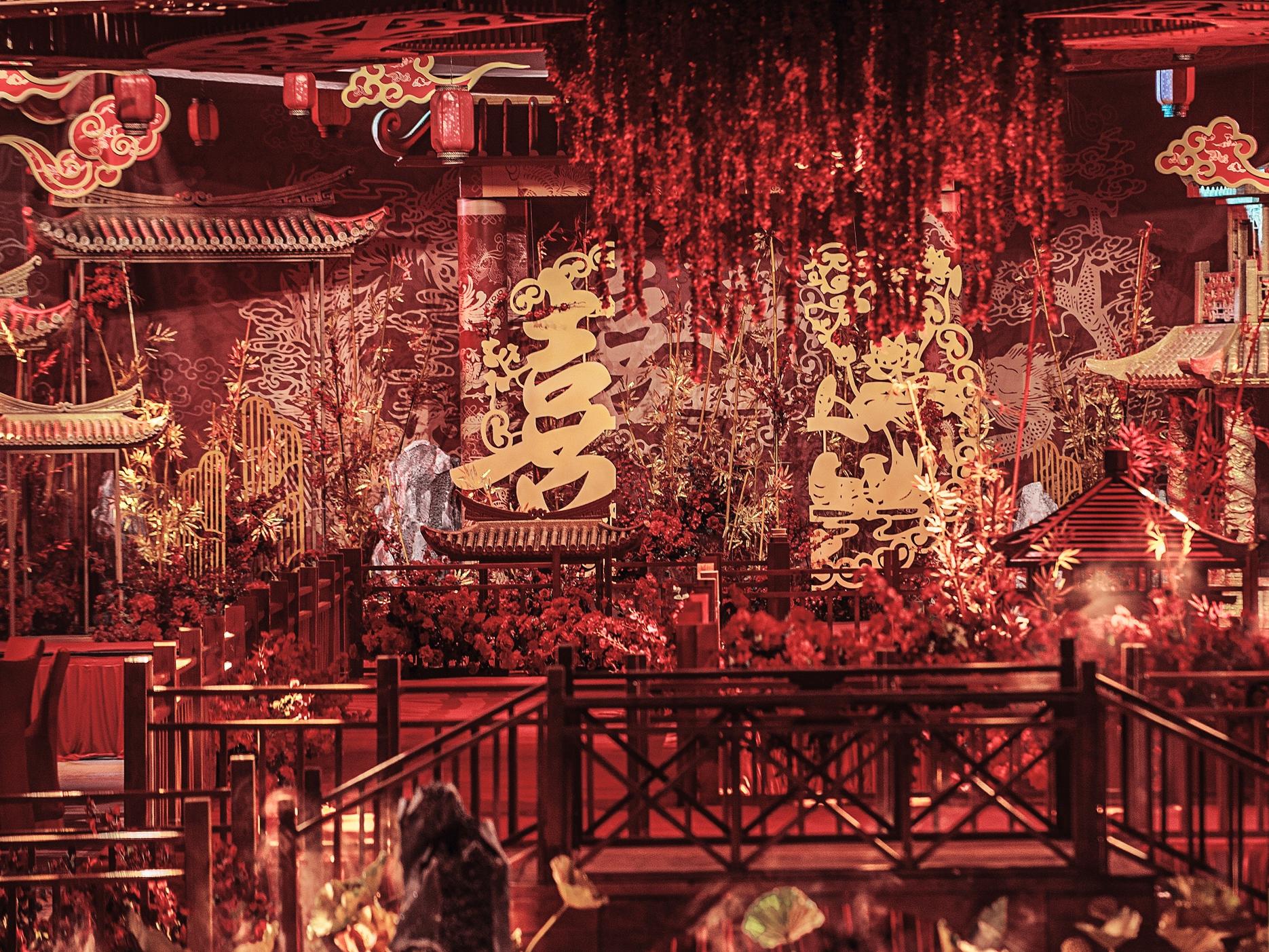 嘉悦宴会设计｜纯中式婚礼古典国风红色婚礼凤寻惊华