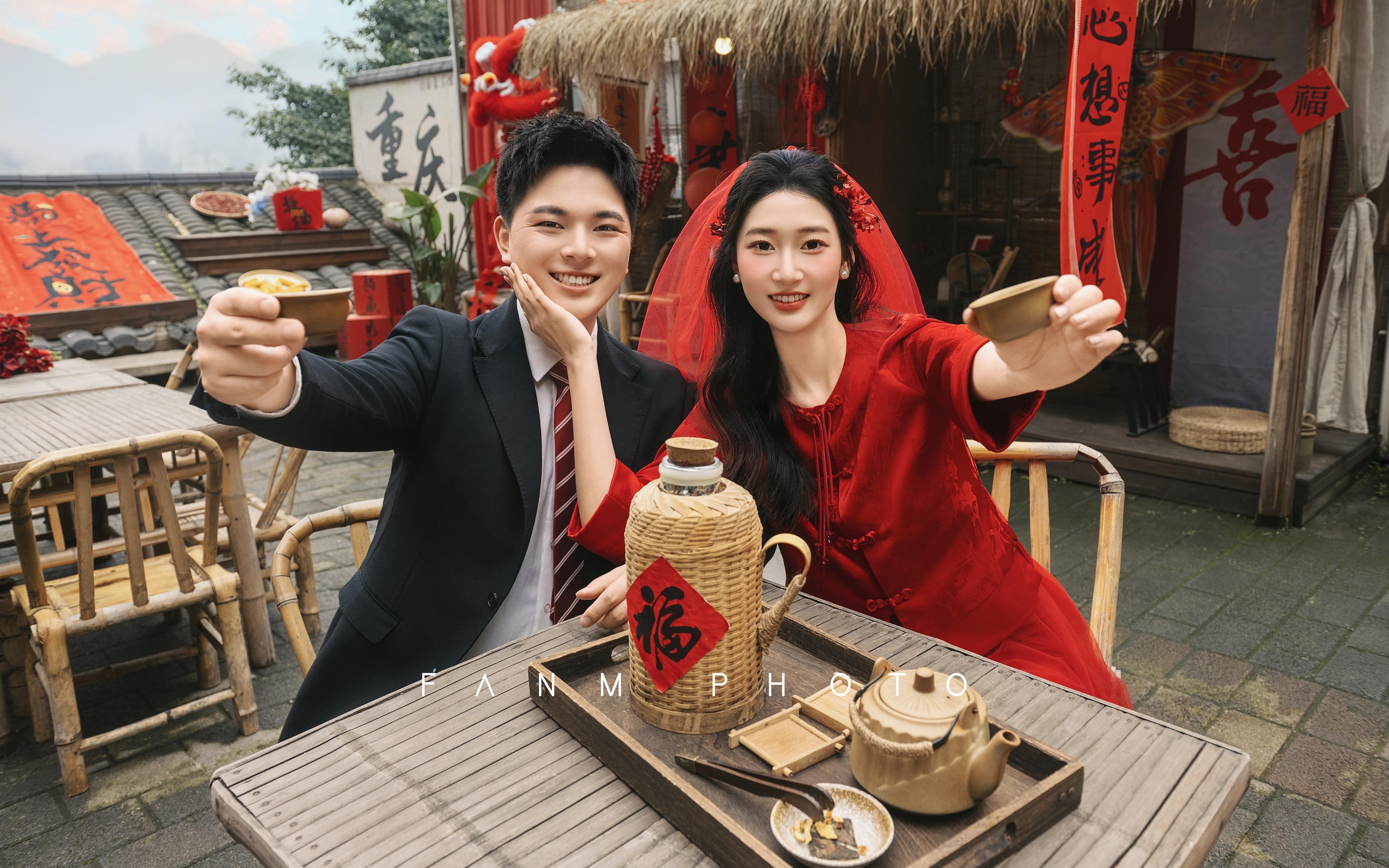 梵夢?客片｜中國紅民俗風，屋頂上的囍事