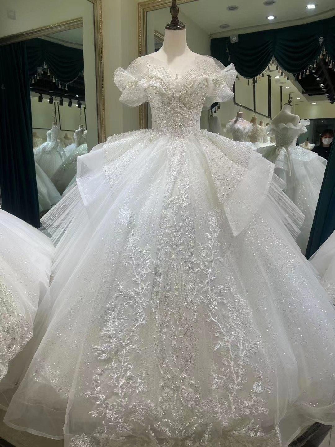 夏花轻奢嫁衣|白月光系列|如花般绽放的仙奢婚纱