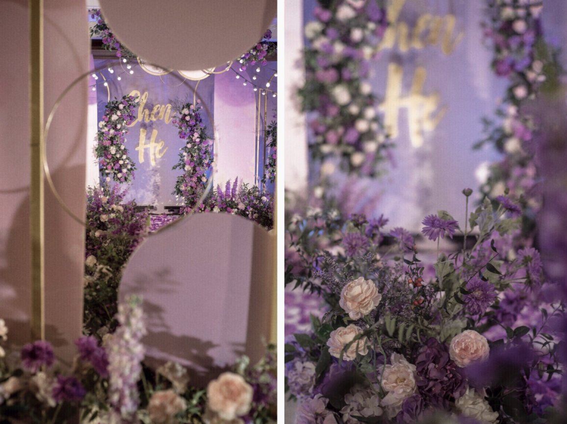 【紫霞】紫色简约小清新婚礼