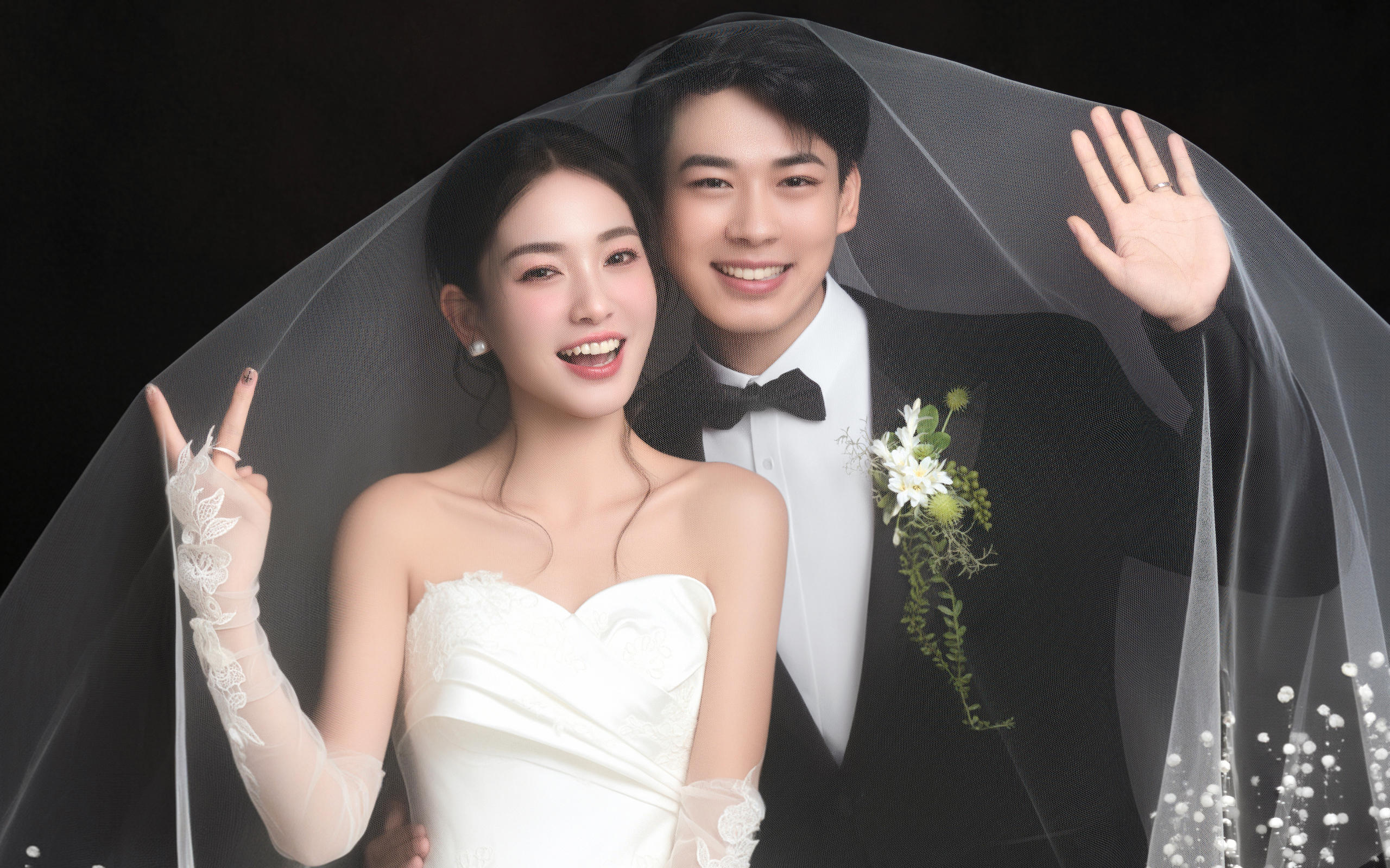 這婚照，把高級和溫柔都占了??