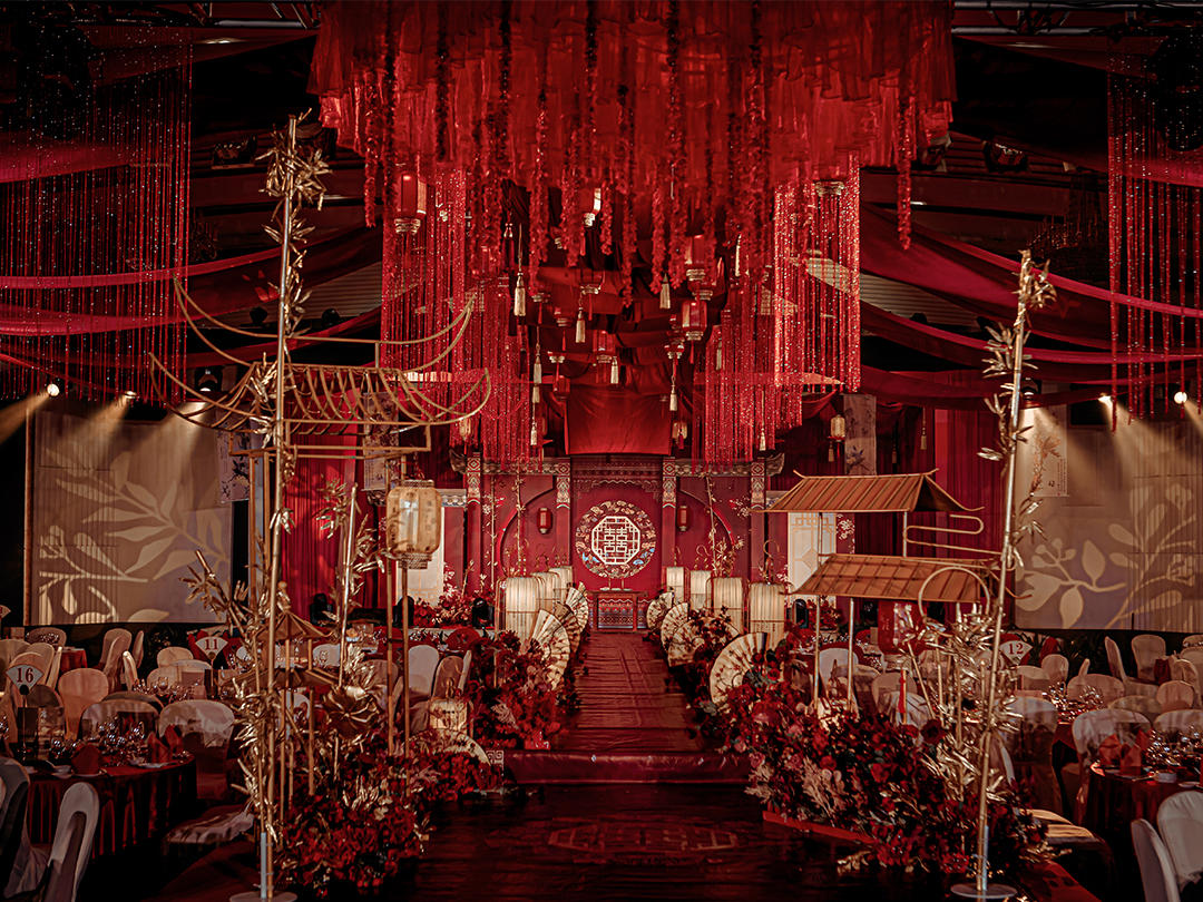 【花海阁】中式婚礼 | 红金搭配