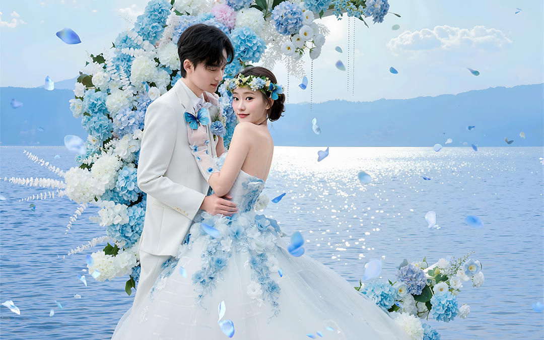 这才是公主该拍的花神婚纱照，太梦幻啦！姐妹直接拍