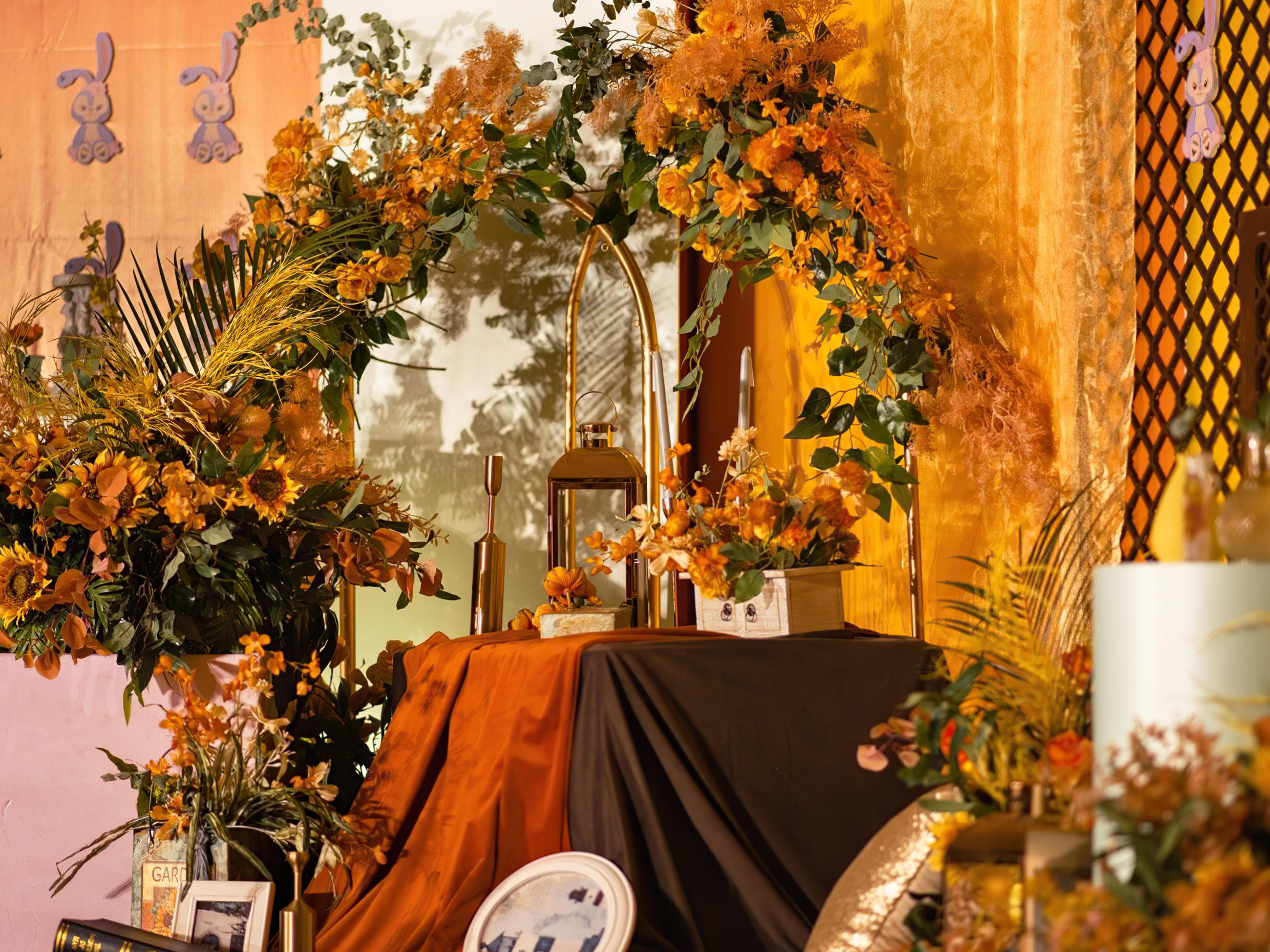 订婚礼送送送，可爱深秋色主题婚礼