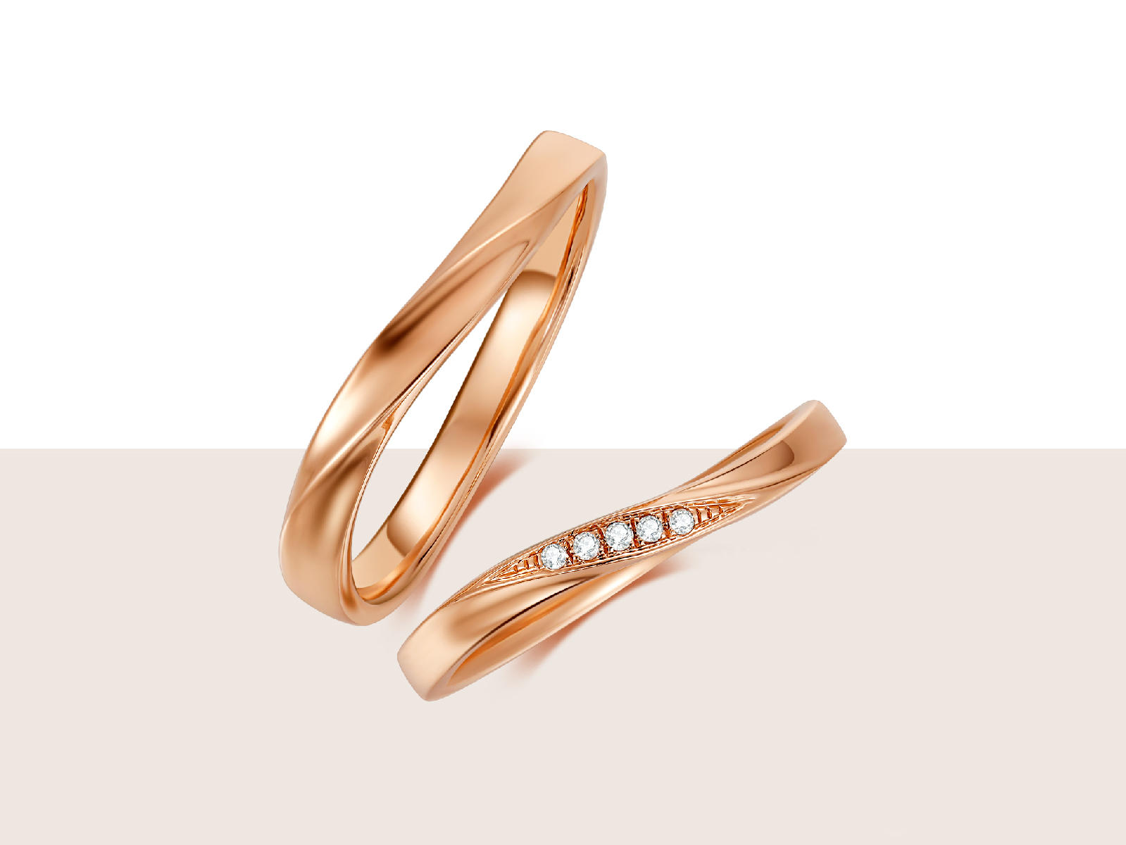 「天生一对」极简风 | 结婚对戒