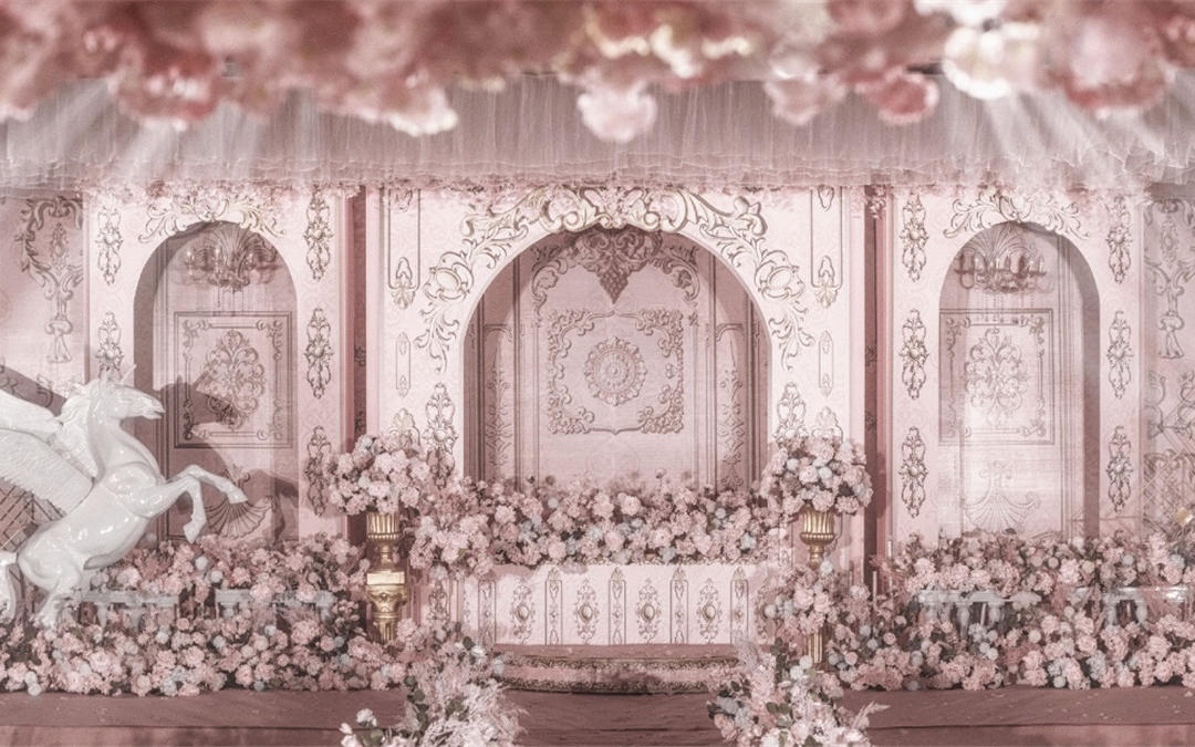 粉色花海浪漫婚礼 【喜多多M+一站式婚礼】