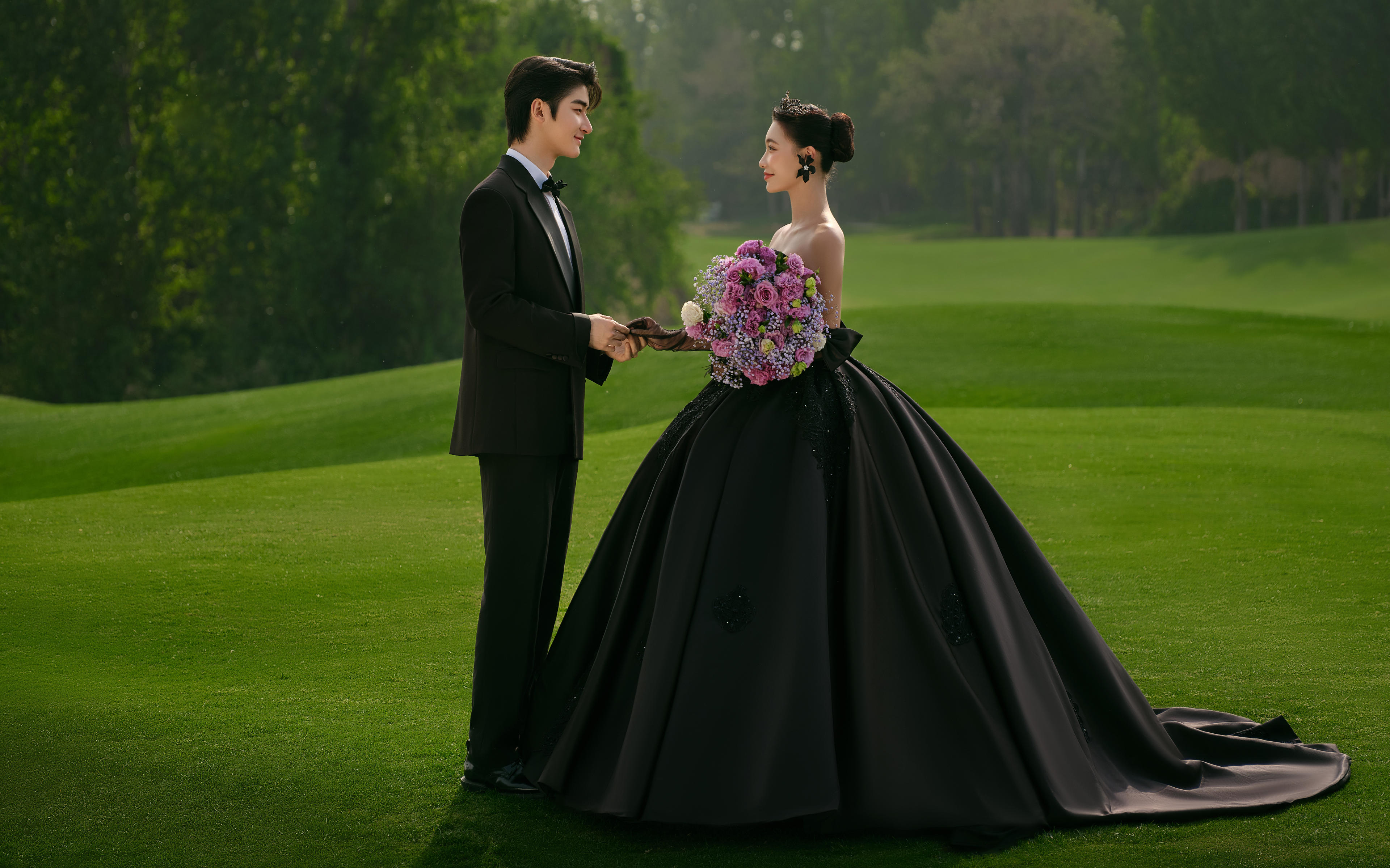 【法式印象】電影感超強(qiáng)的黑紗森系婚紗照??