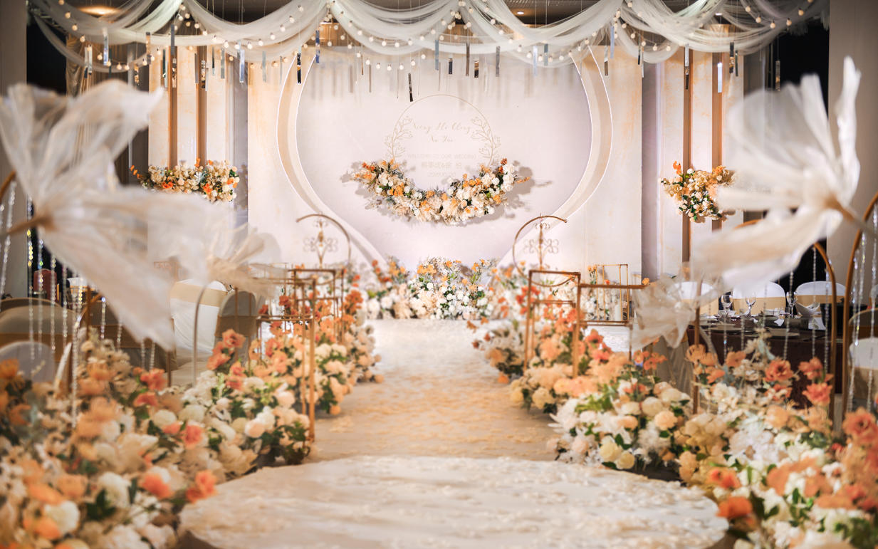 花田唯汀/蓝色系唯美撞色婚礼