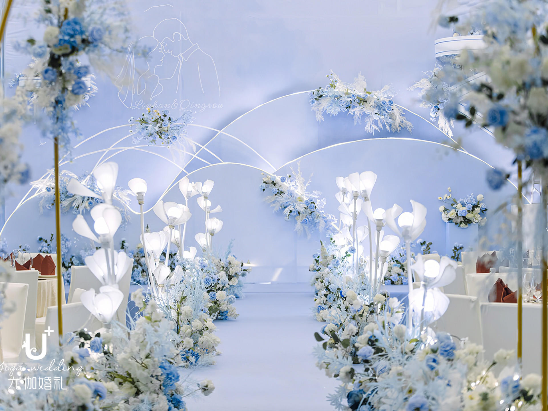 【尤伽婚礼】 小清新浅蓝色系婚礼---《相.依》