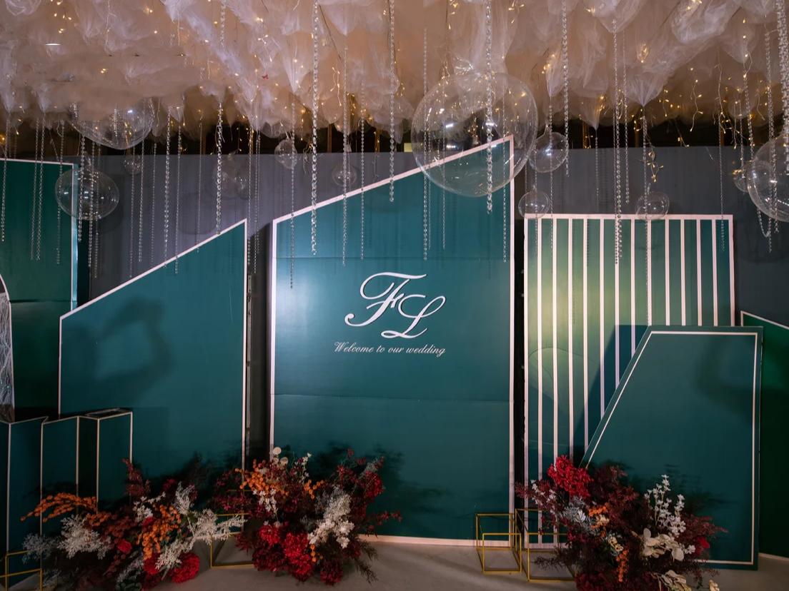 《壹合婚礼》韩式莫兰迪绿 | 纯布置价格