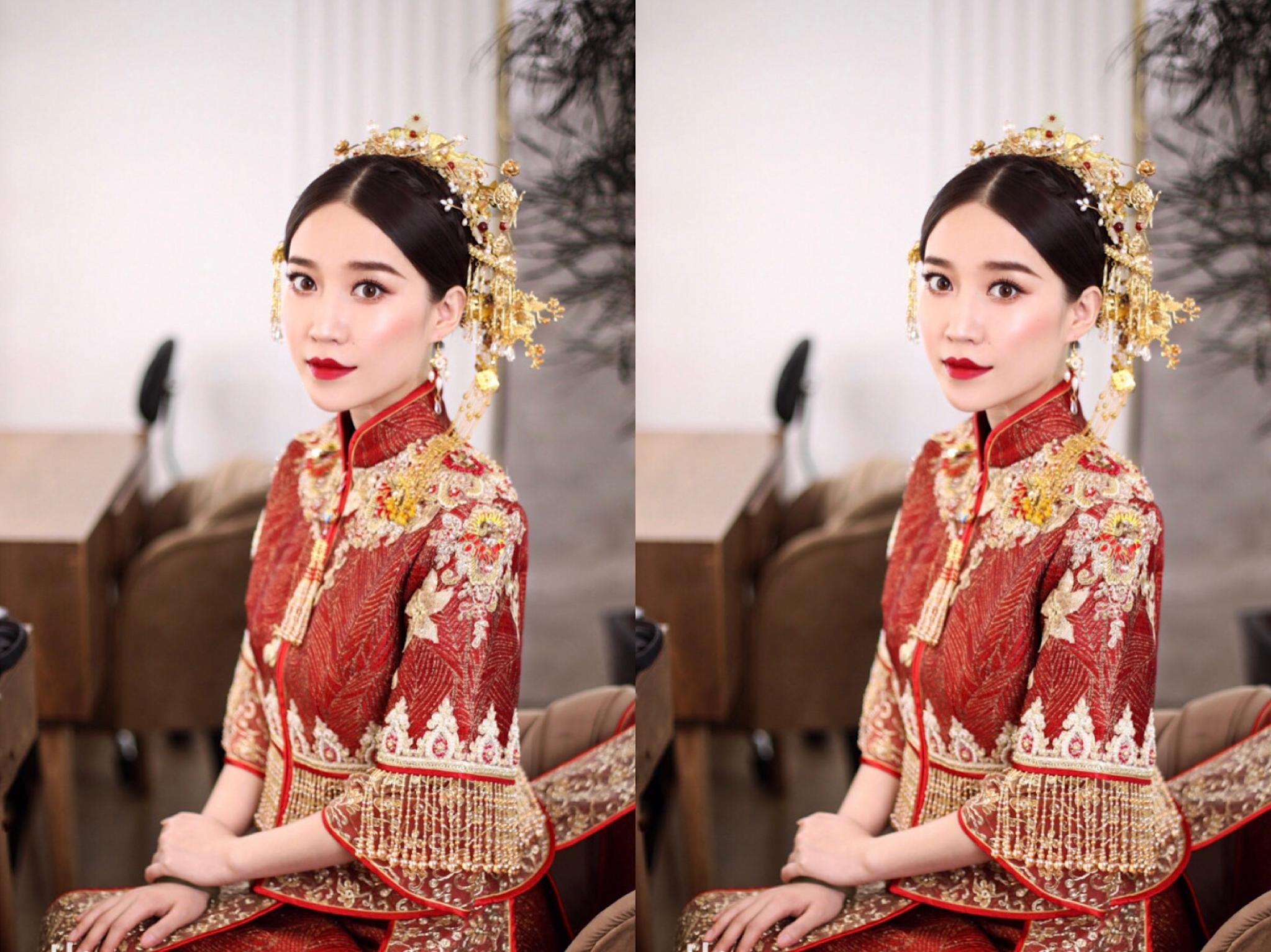 初见美妆高级化妆师半天新娘跟妆