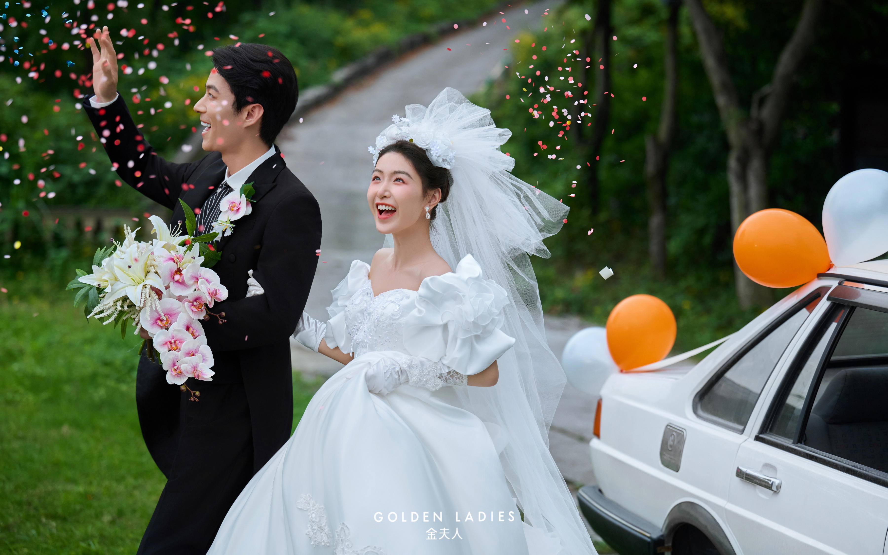 公路婚纱照