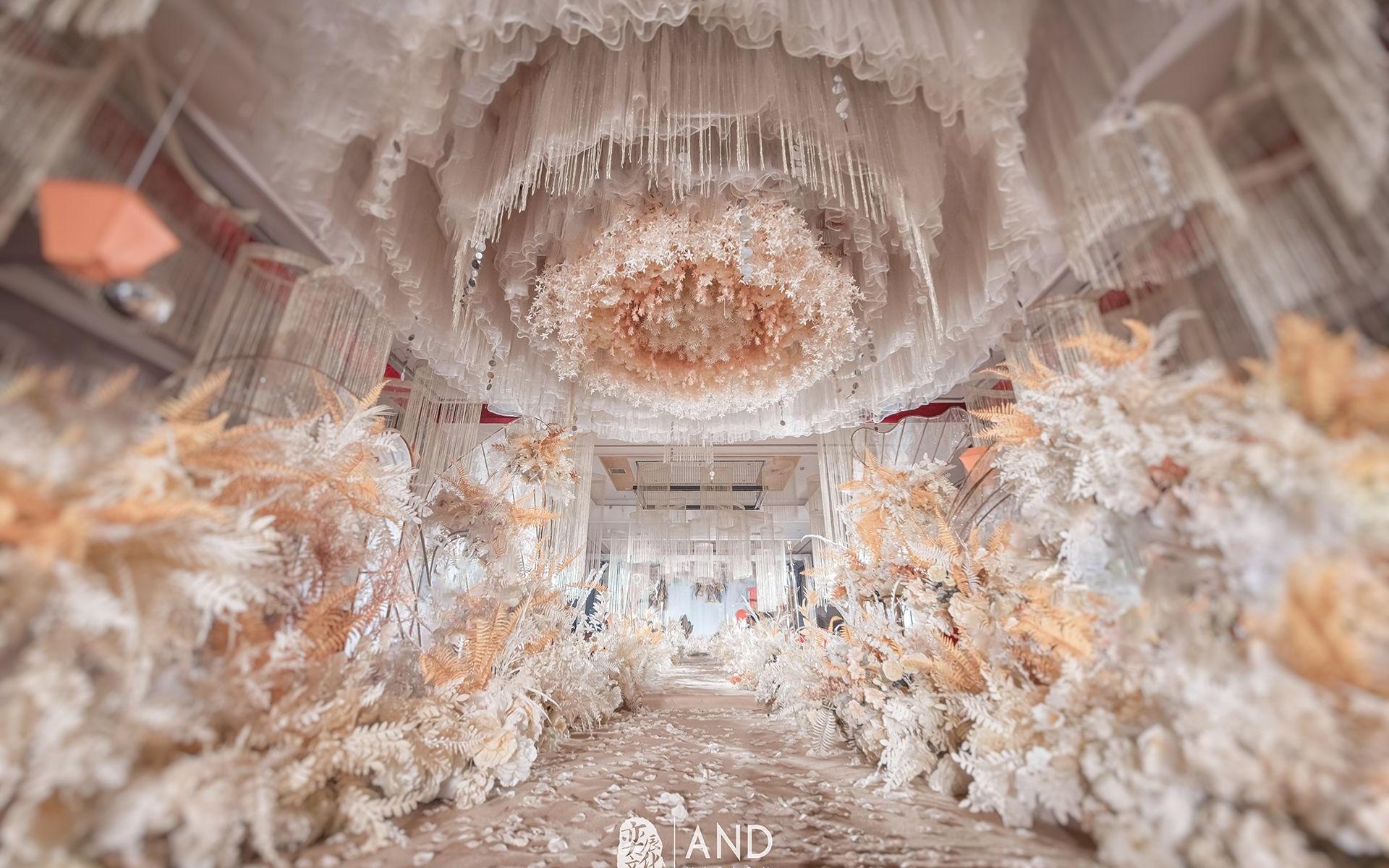 奕辰婚礼——Yes I Do  室内香槟色+橘色