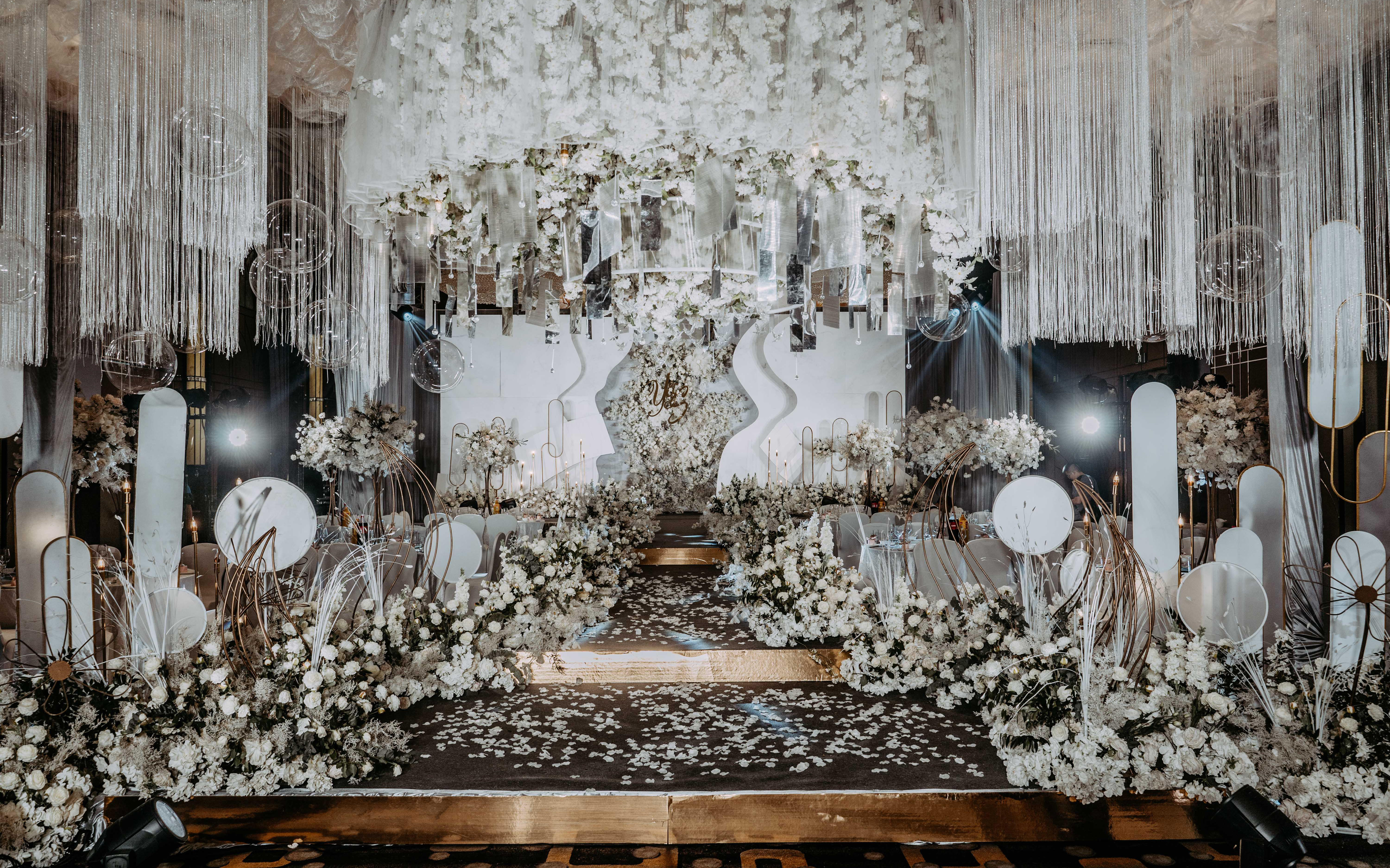 韓式高級香檳吊頂婚禮策劃