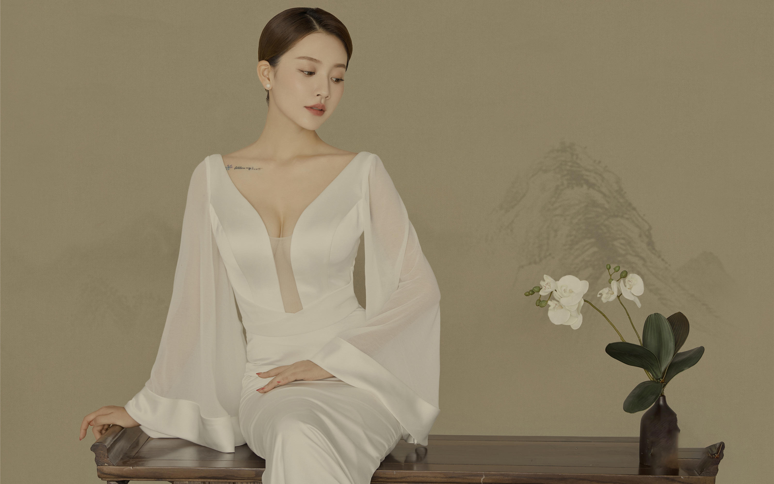 【施华洛艺格】工笔画鱼尾婚纱照