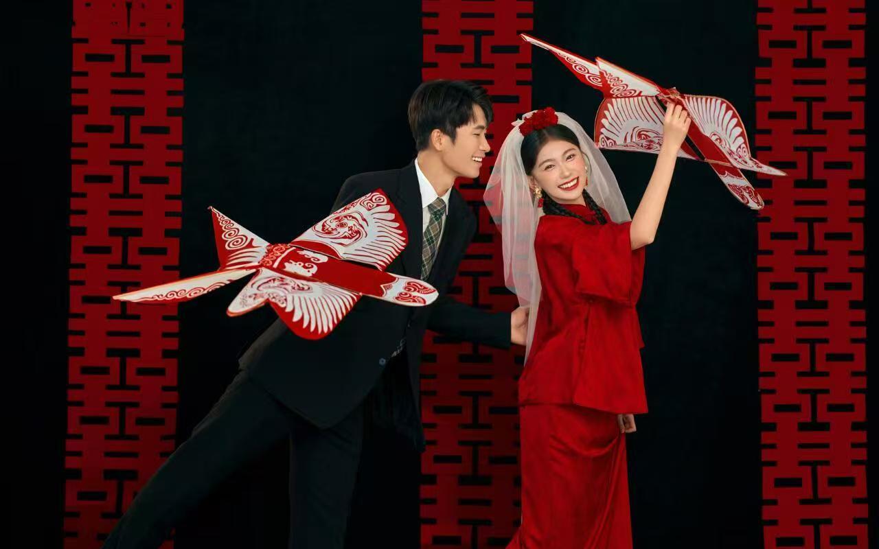 超火的ins风喜嫁婚纱照