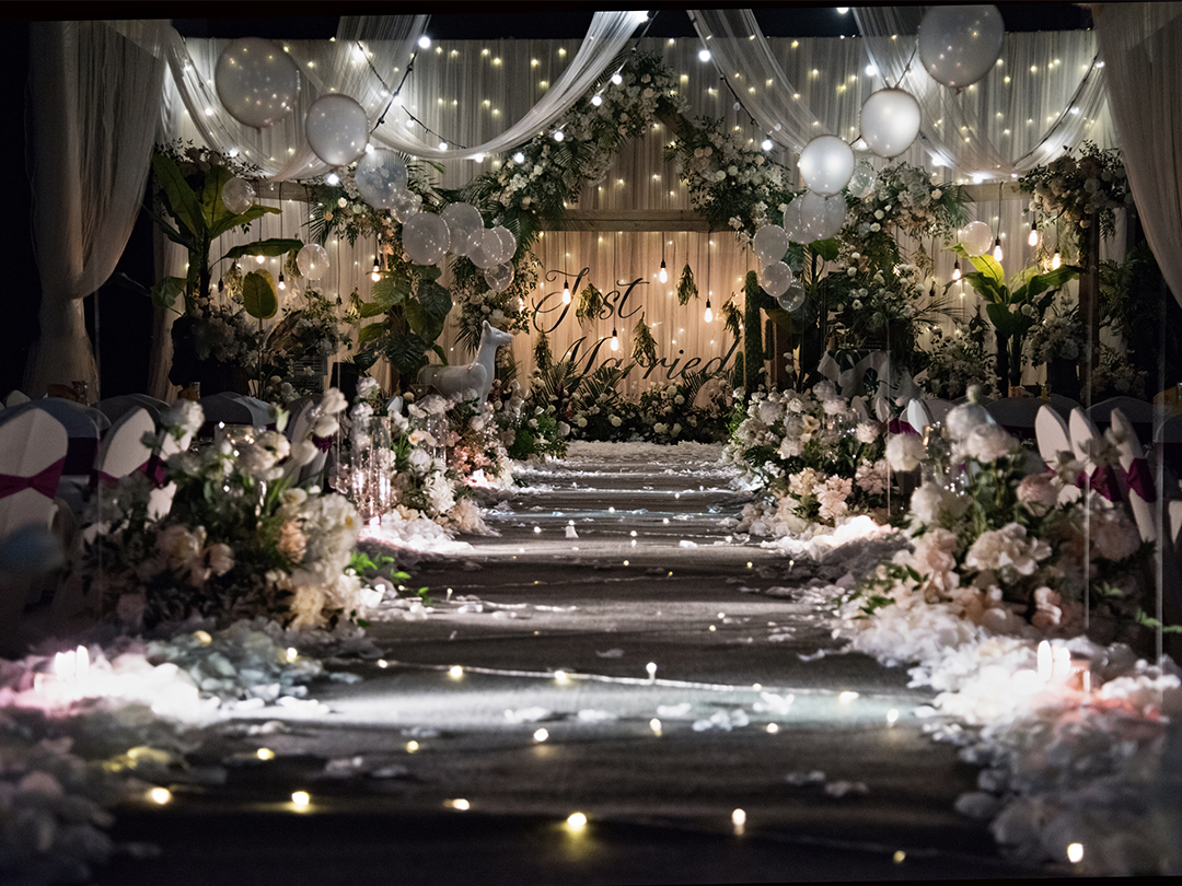 爱尔语典  白绿色森系小清新婚礼