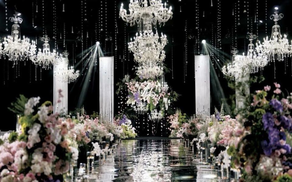 喜橙|韩式氛围感水晶婚礼